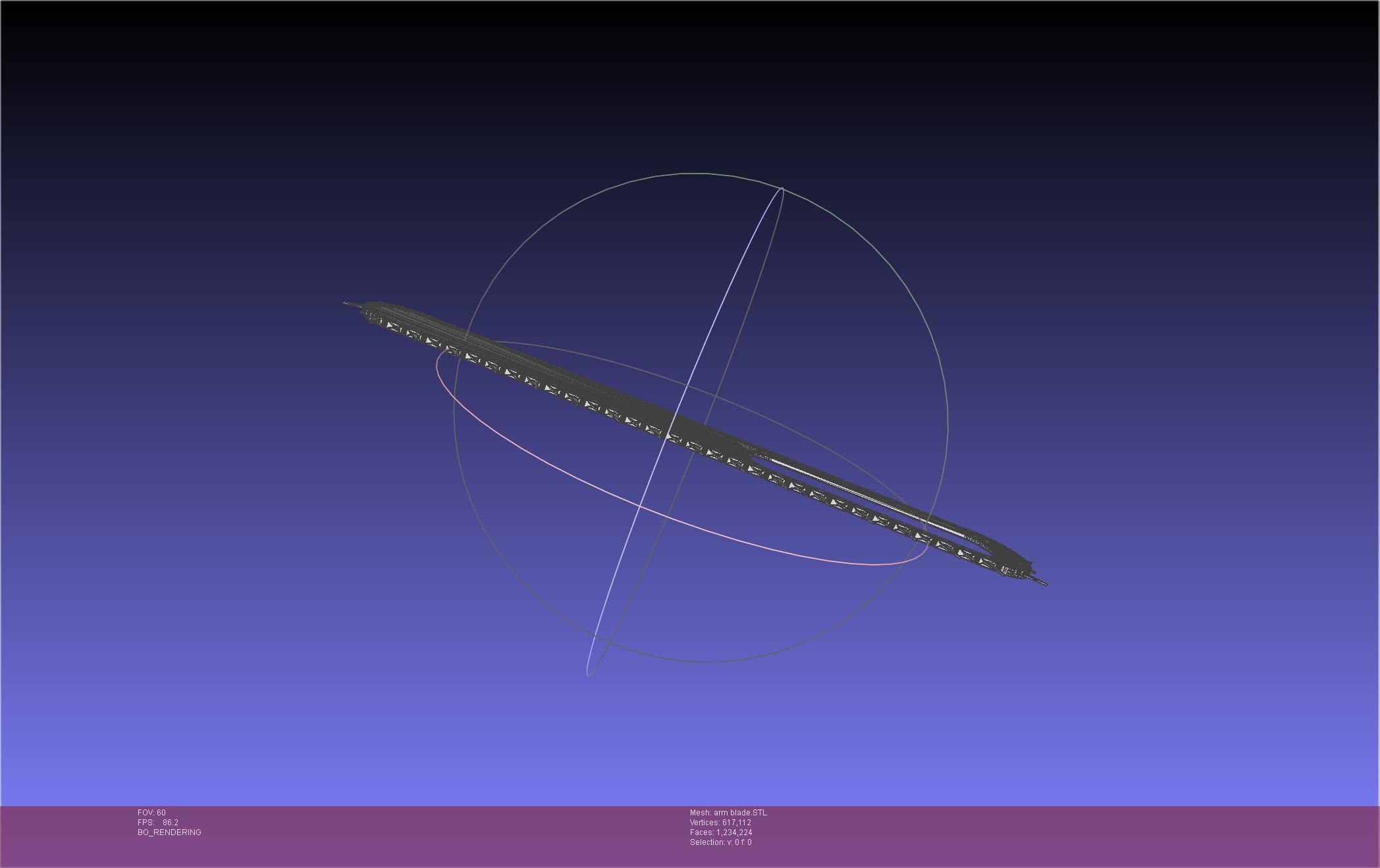 Chainsaw Man arm blade printable assembly 3D print model_10