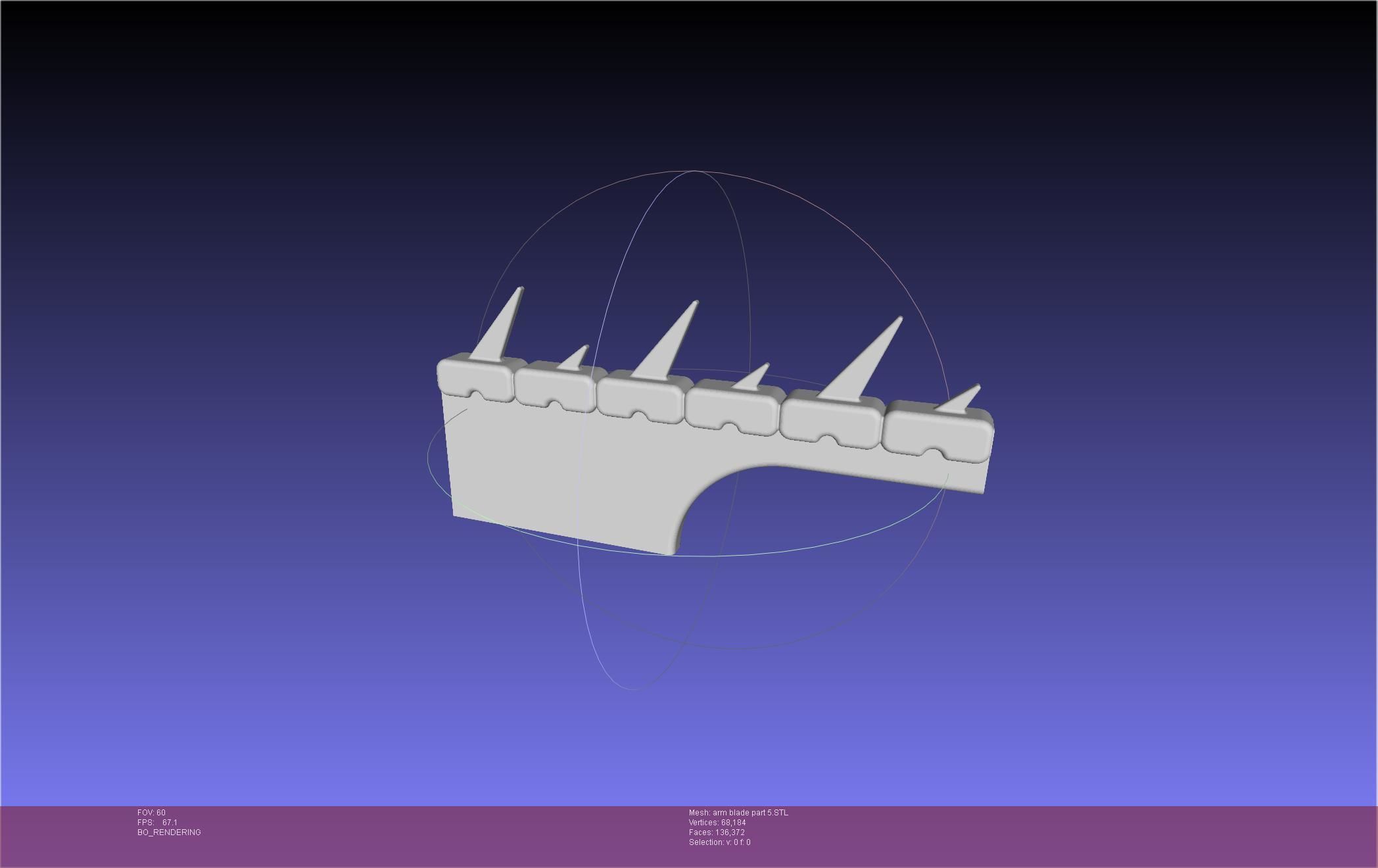 Chainsaw Man arm blade printable assembly 3D print model_54