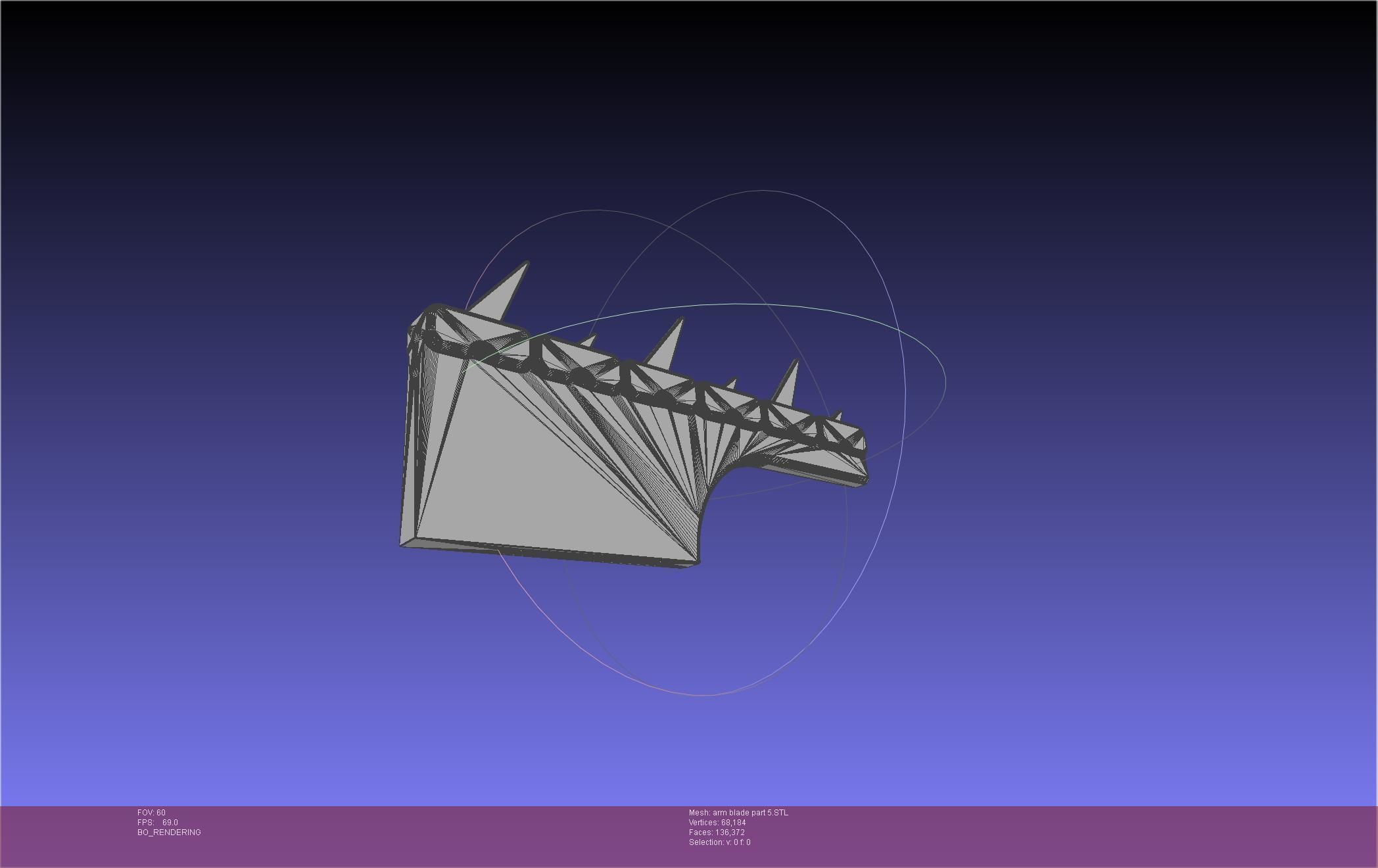 Chainsaw Man arm blade printable assembly 3D print model_51