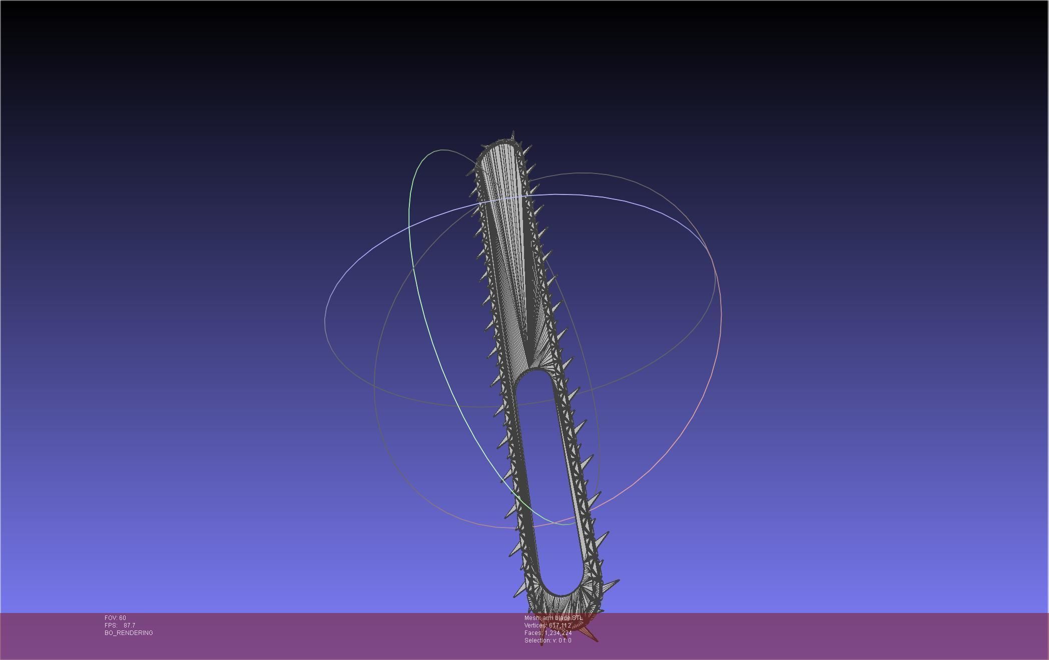Chainsaw Man arm blade printable assembly 3D print model_11