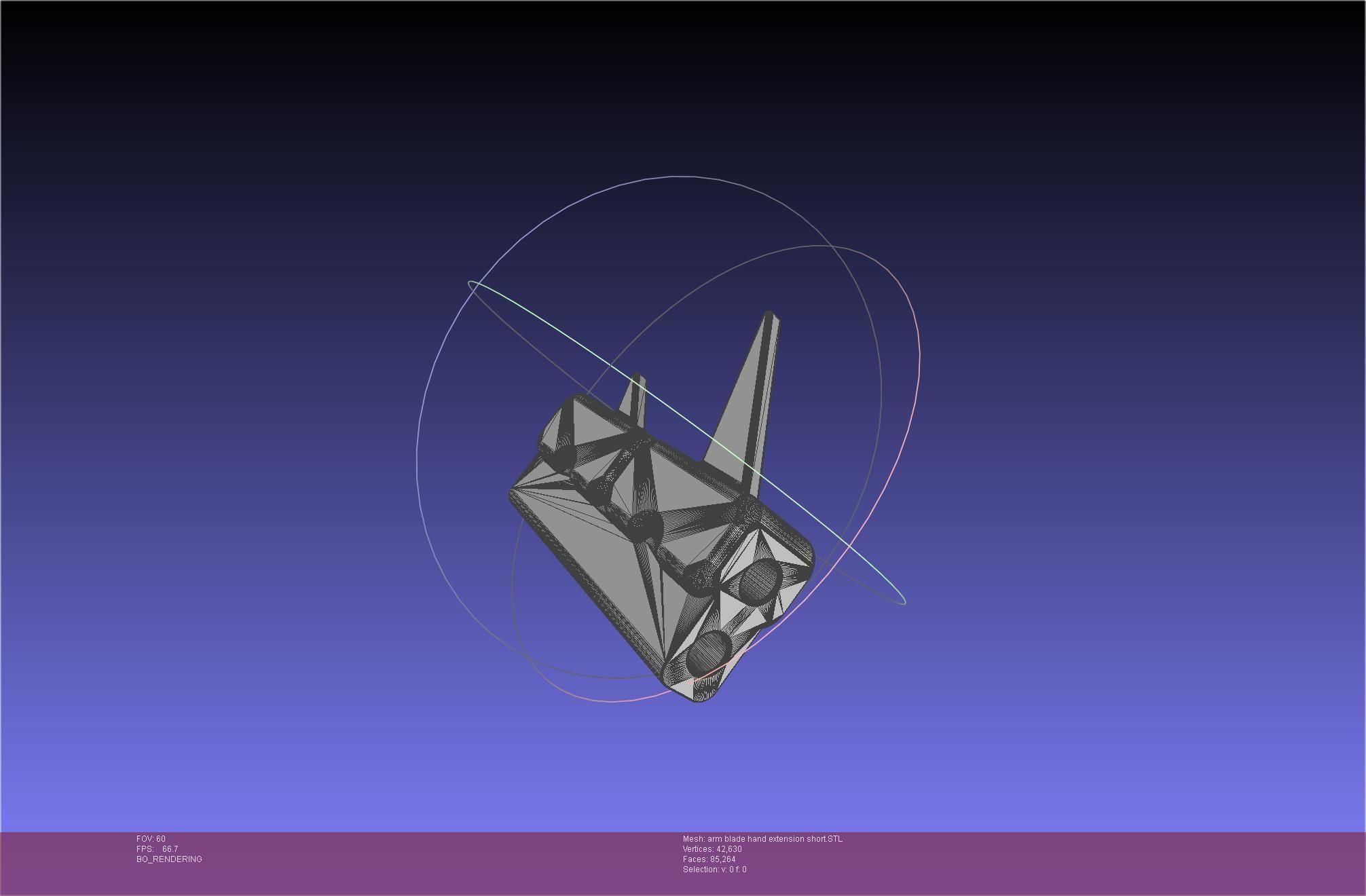 Chainsaw Man arm blade printable assembly 3D print model_102