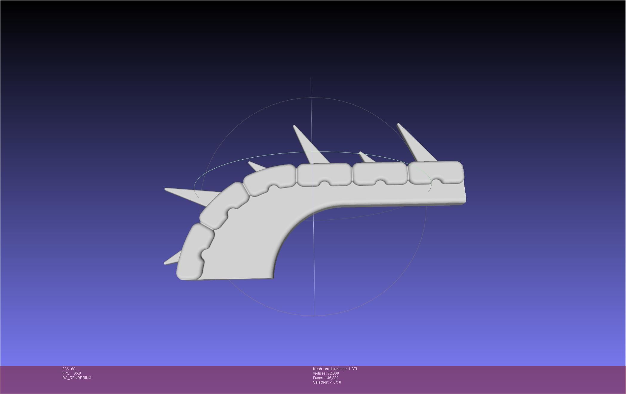 Chainsaw Man arm blade printable assembly 3D print model_33