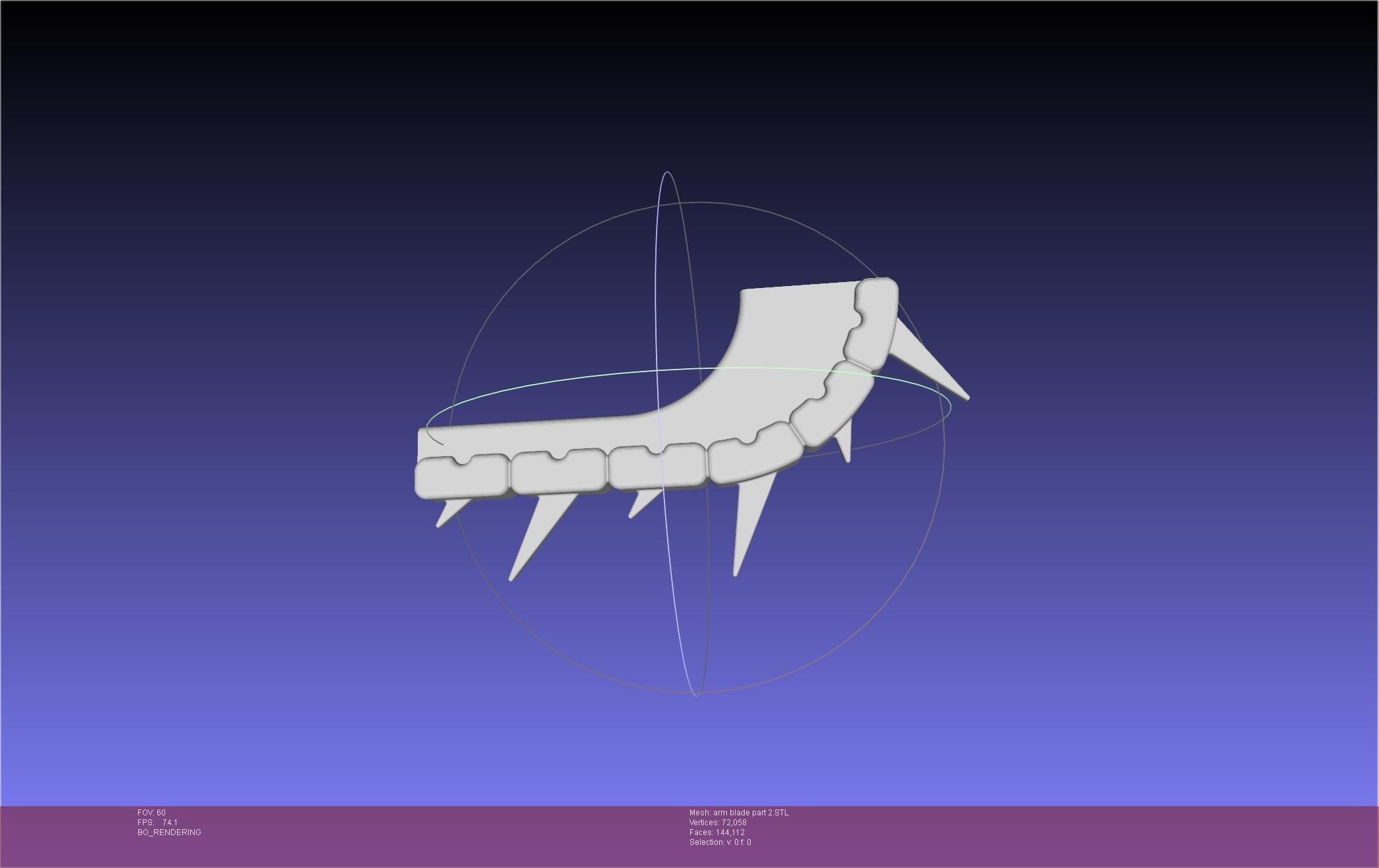 Chainsaw Man arm blade printable assembly 3D print model_34