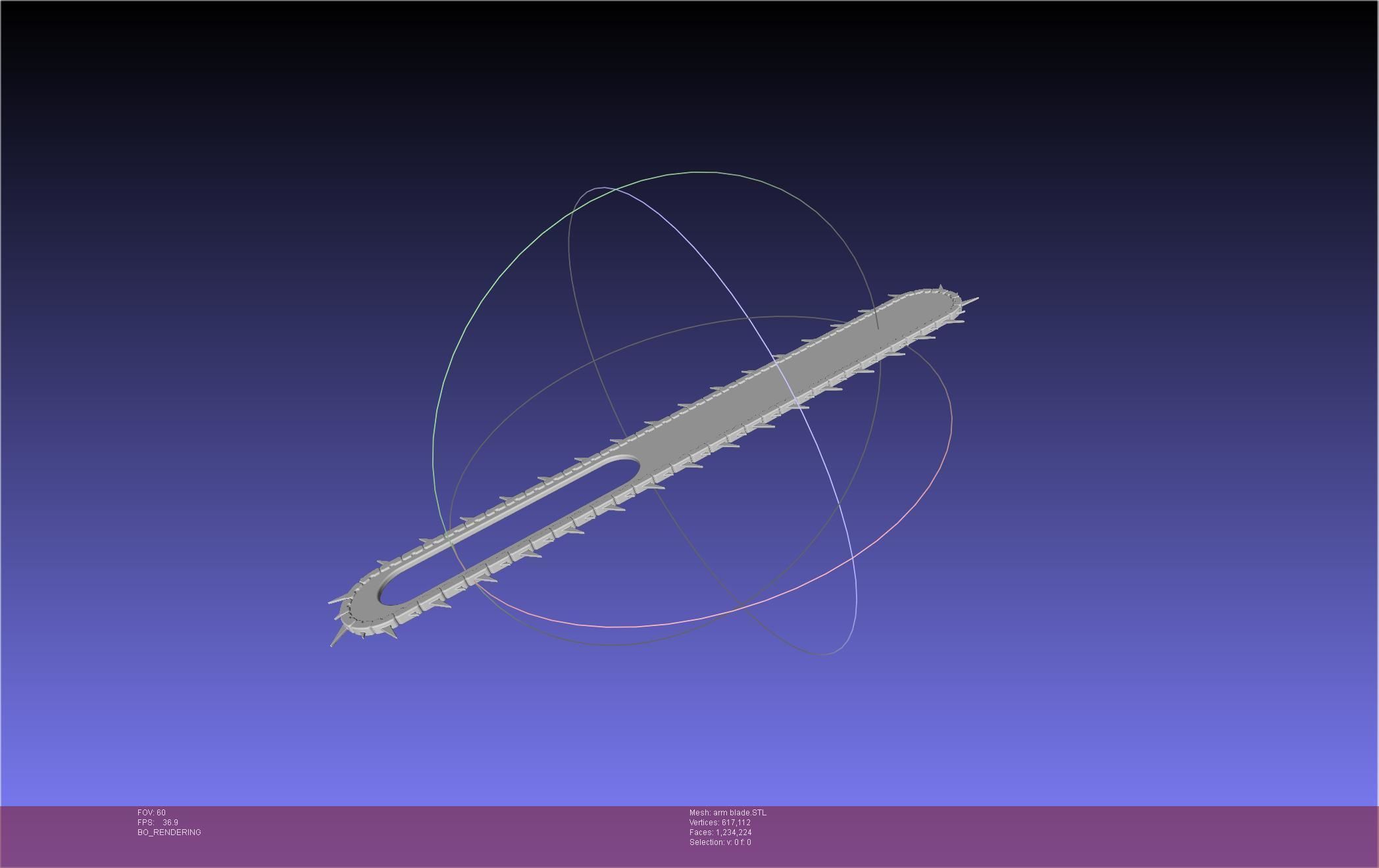 Chainsaw Man arm blade printable assembly 3D print model_1