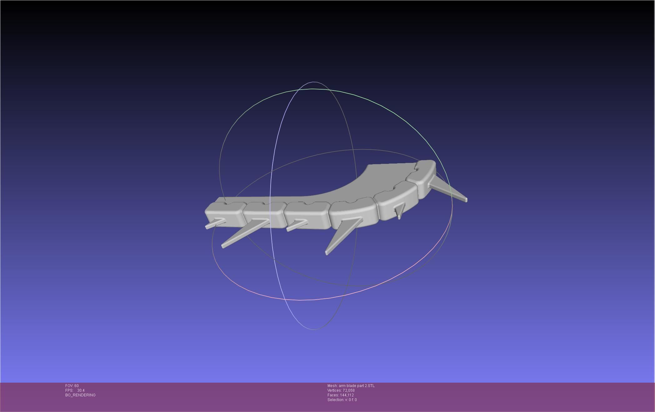 Chainsaw Man arm blade printable assembly 3D print model_35
