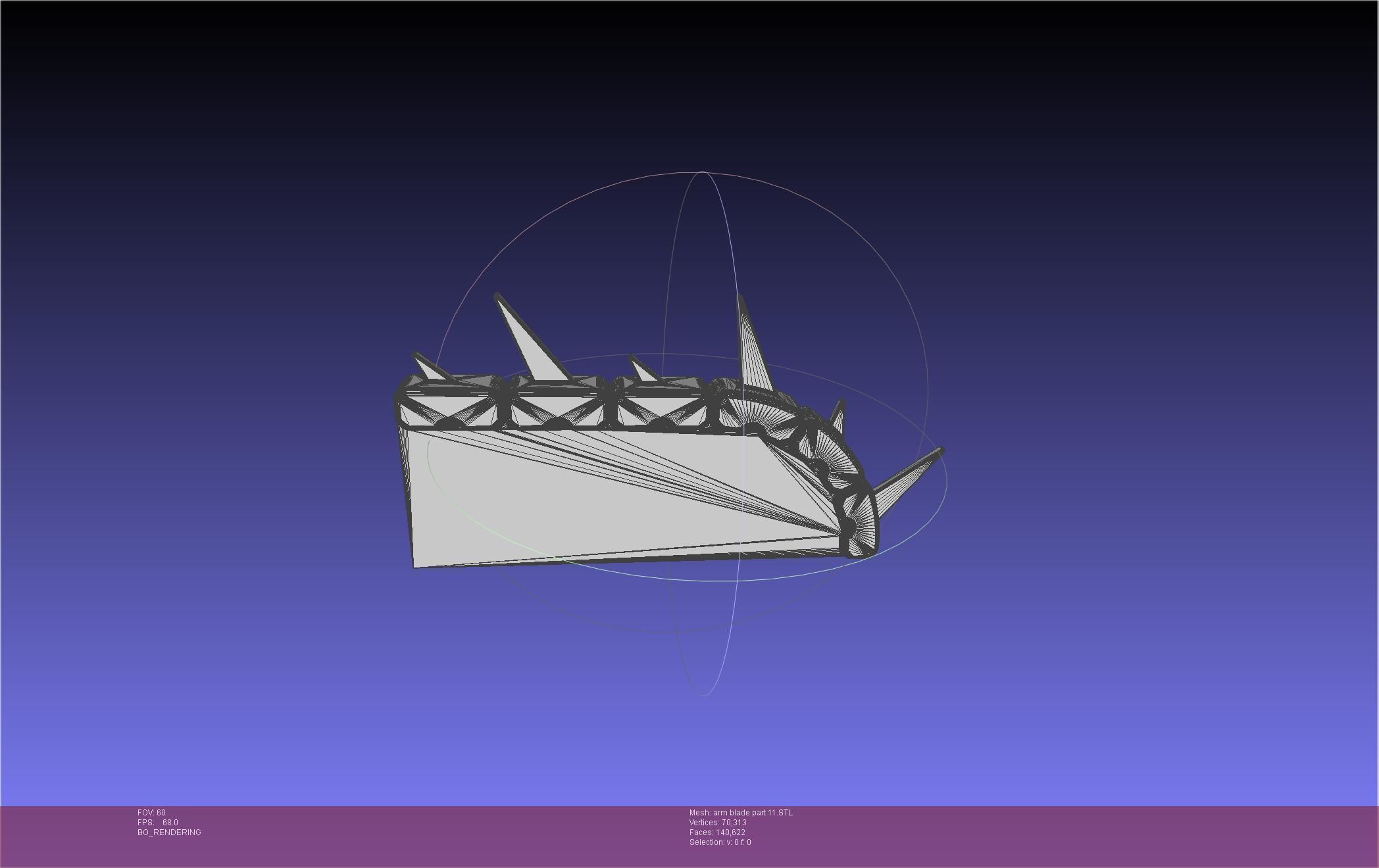 Chainsaw Man arm blade printable assembly 3D print model_80