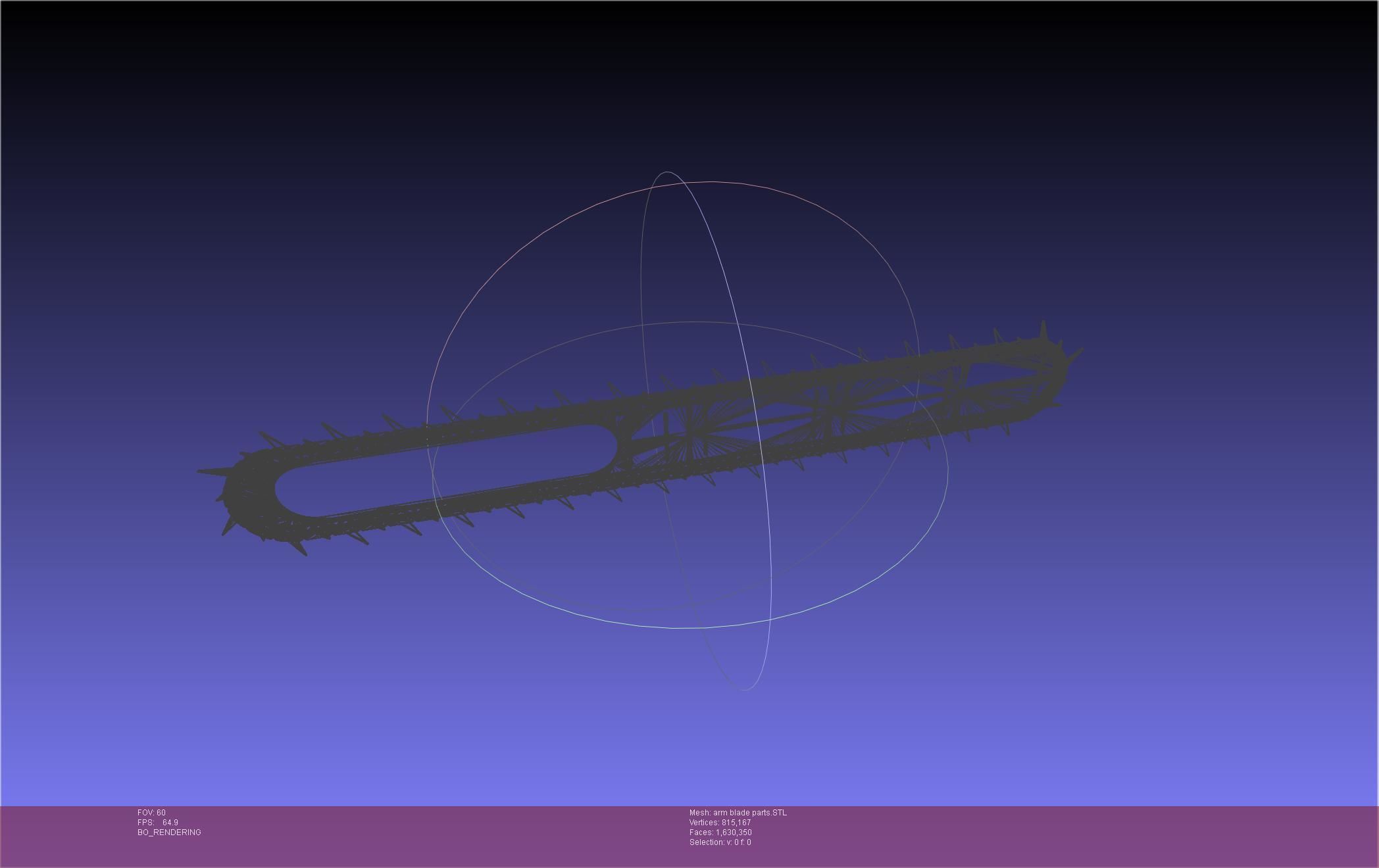 Chainsaw Man arm blade printable assembly 3D print model_17