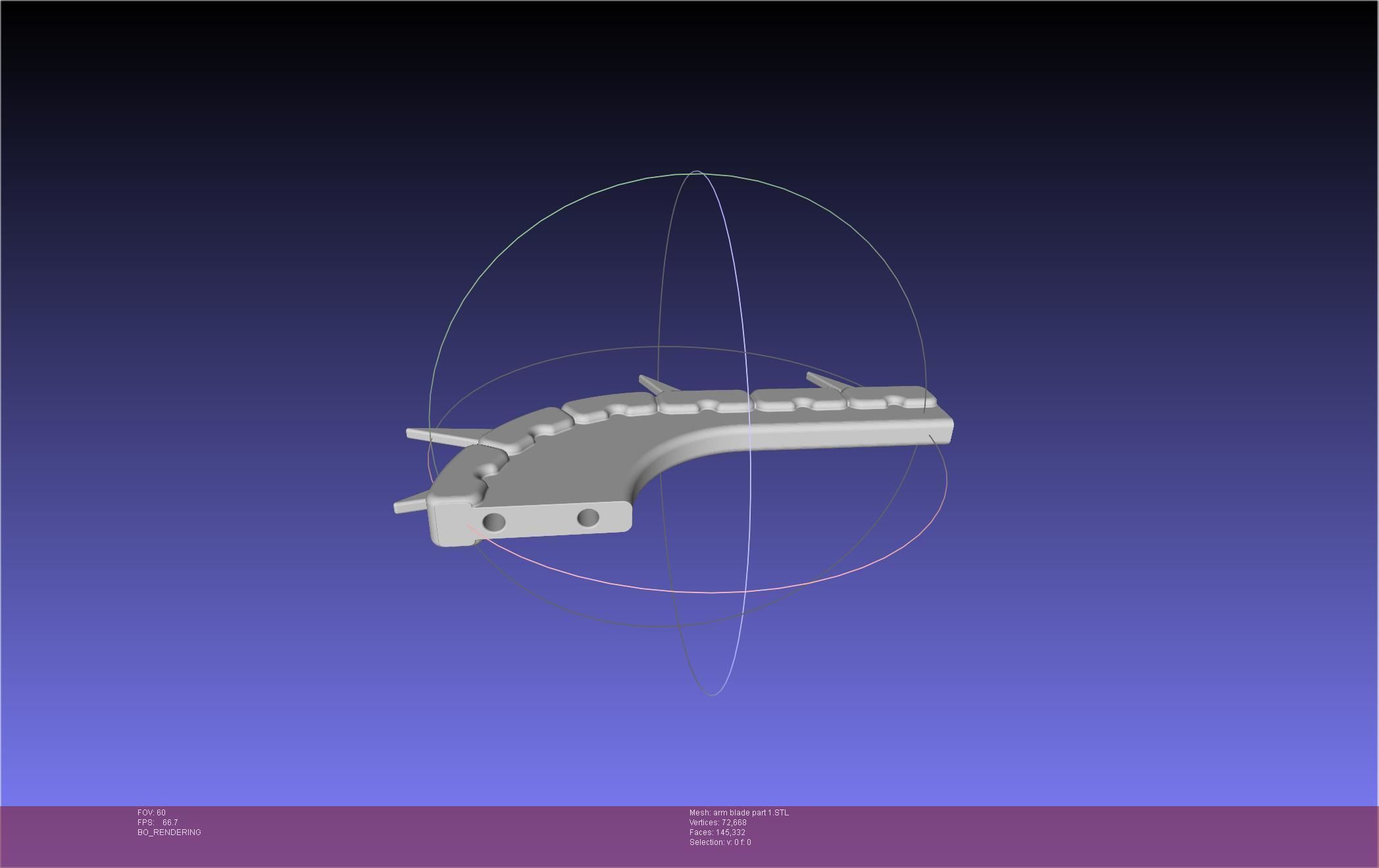 Chainsaw Man arm blade printable assembly 3D print model_22