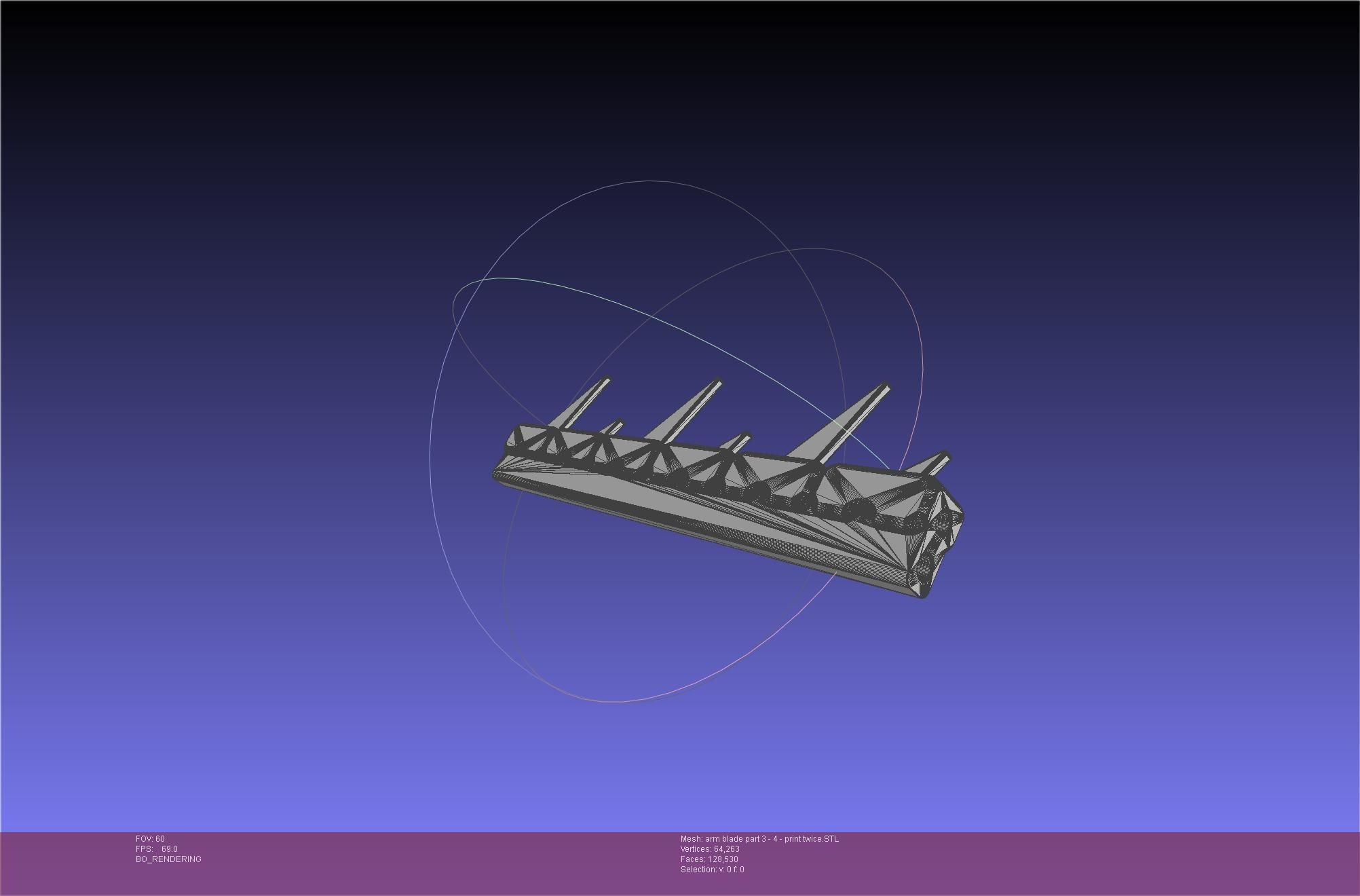 Chainsaw Man arm blade printable assembly 3D print model_46