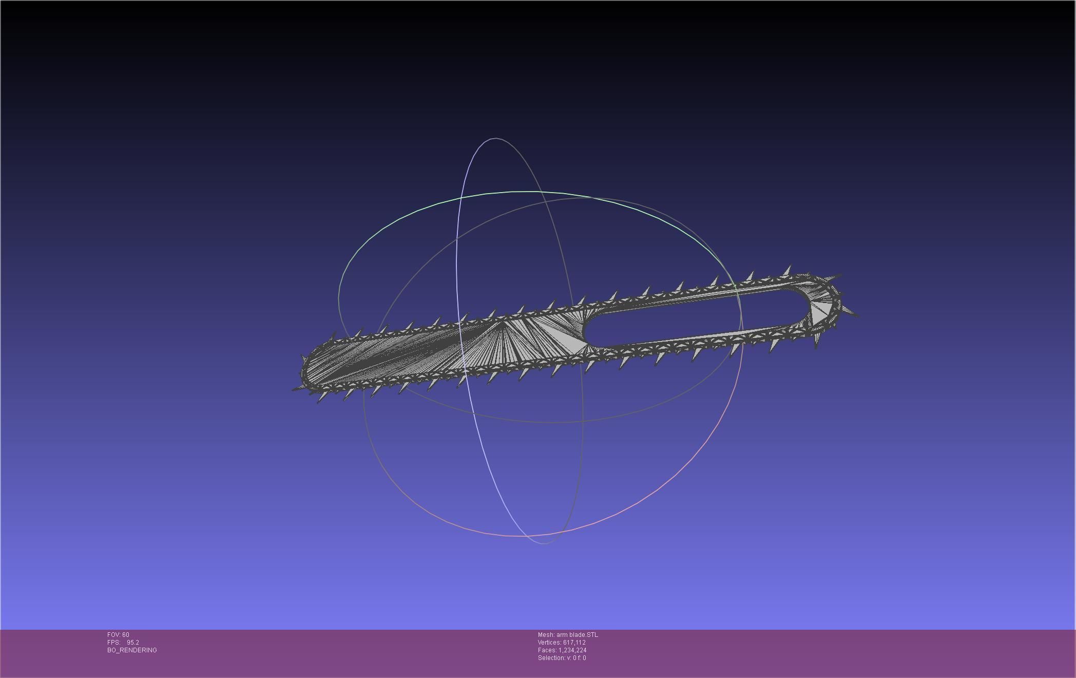 Chainsaw Man arm blade printable assembly 3D print model_9