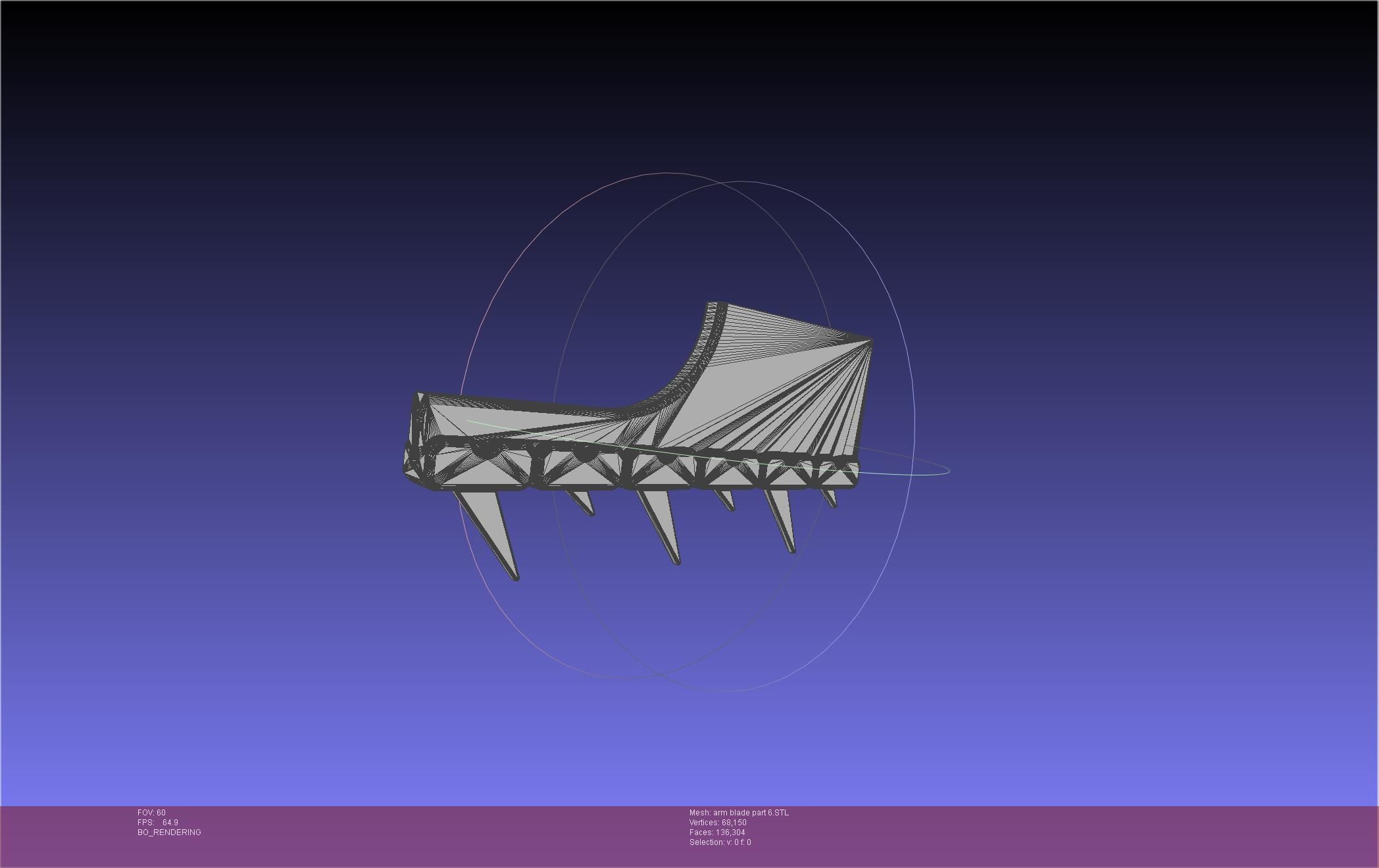 Chainsaw Man arm blade printable assembly 3D print model_62
