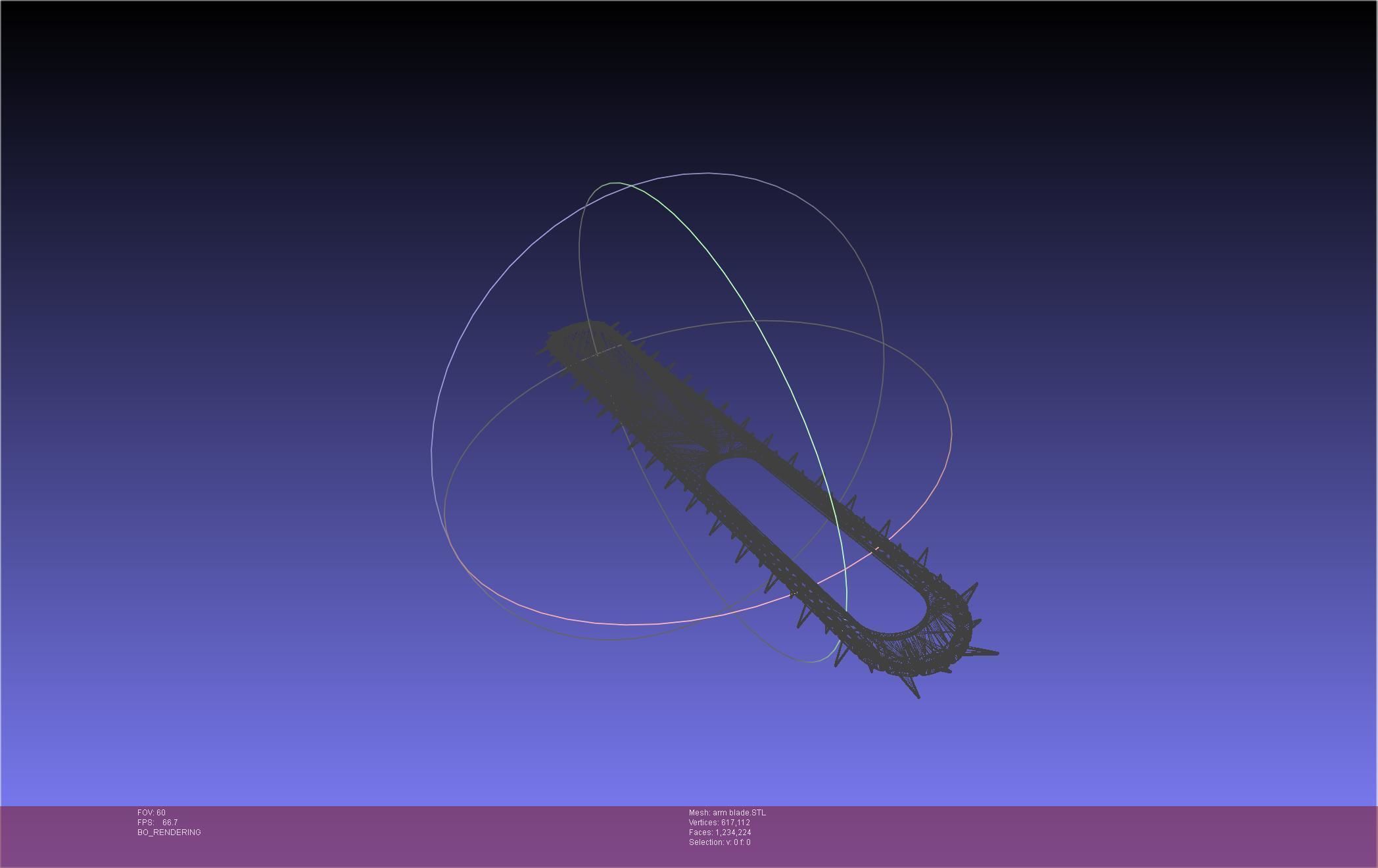 Chainsaw Man arm blade printable assembly 3D print model_12