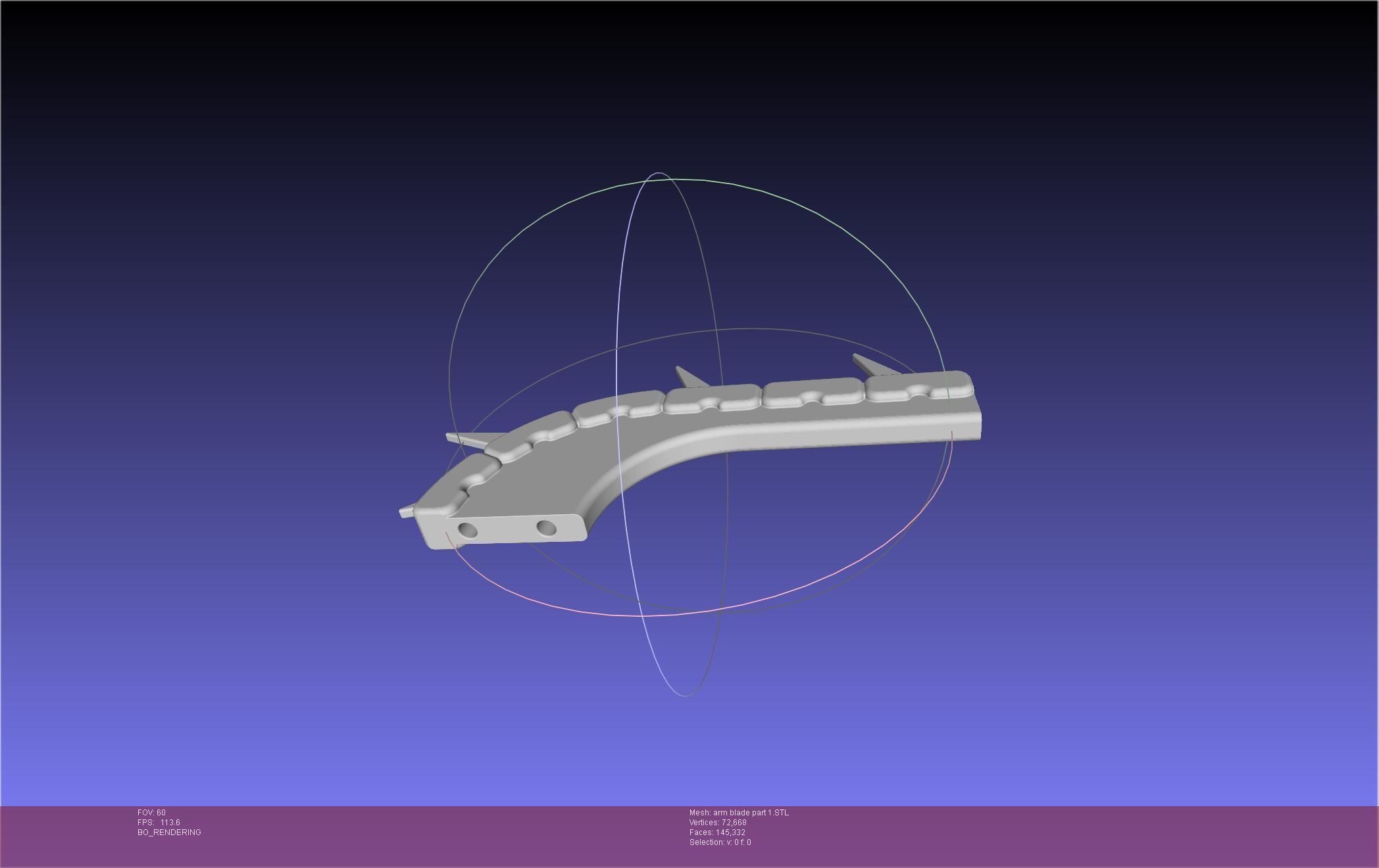 Chainsaw Man arm blade printable assembly 3D print model_23
