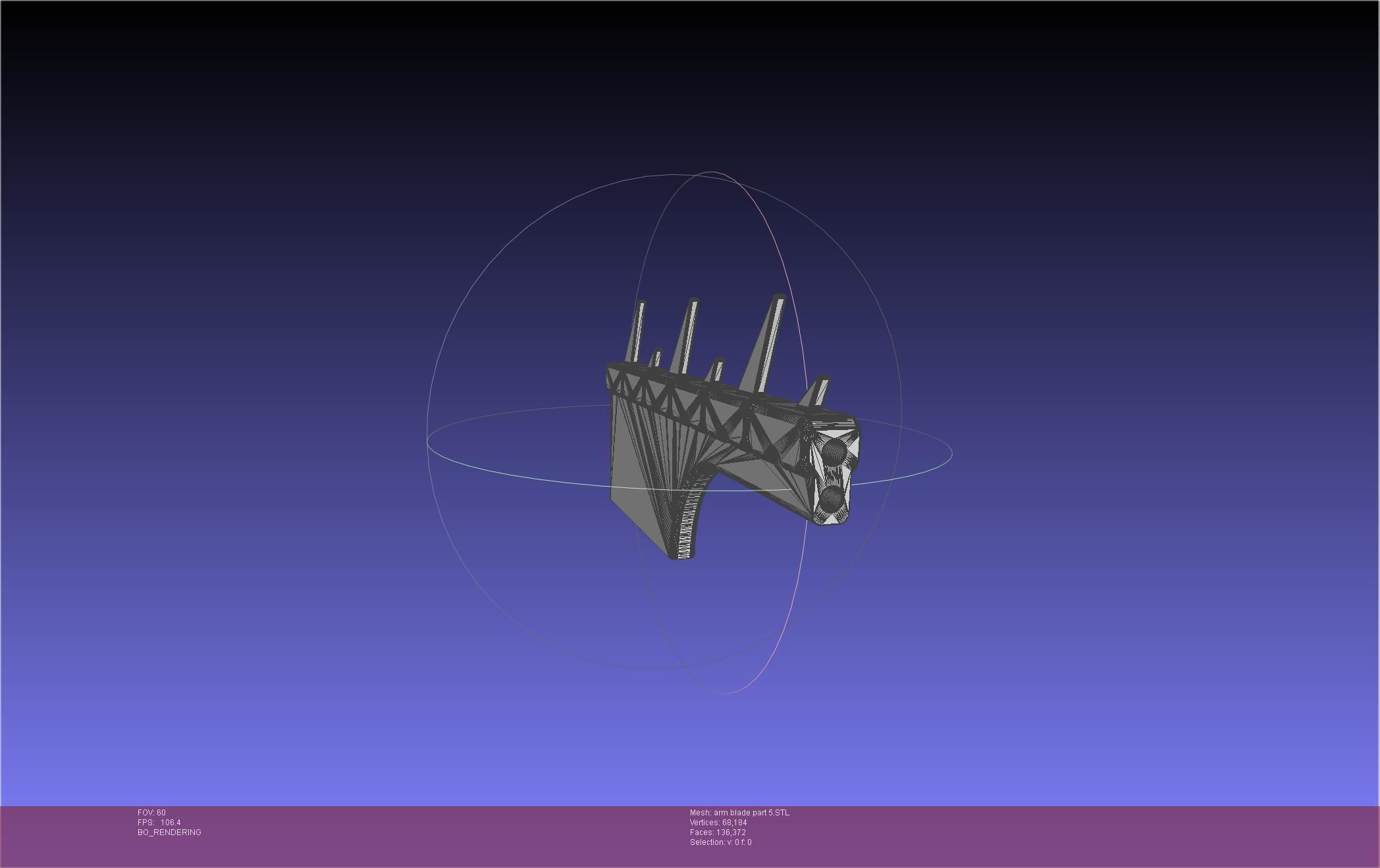 Chainsaw Man arm blade printable assembly 3D print model_53
