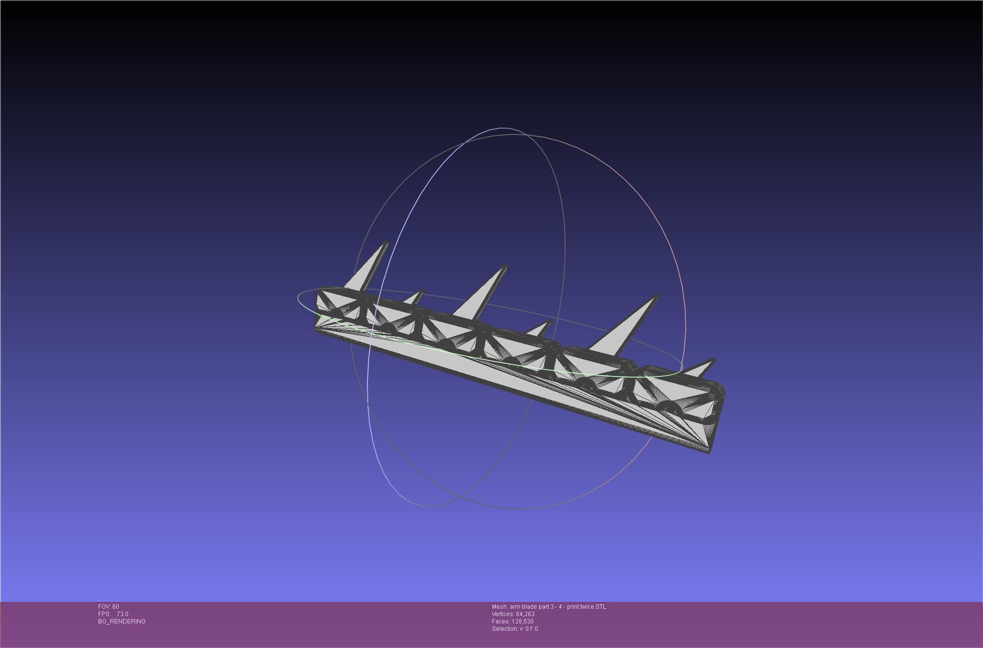 Chainsaw Man arm blade printable assembly 3D print model_45