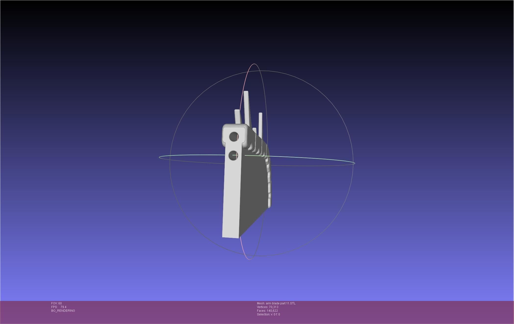 Chainsaw Man arm blade printable assembly 3D print model_76