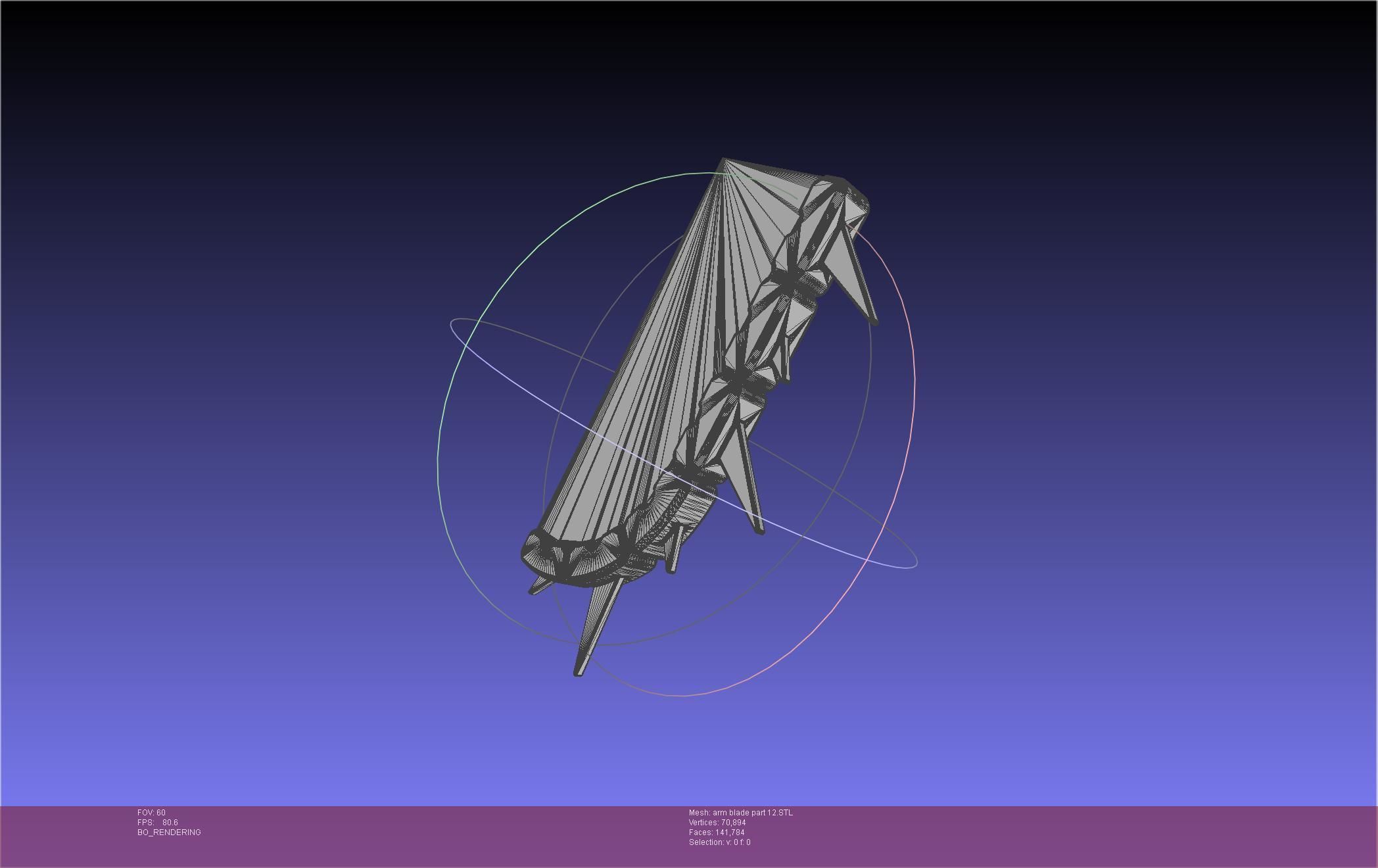 Chainsaw Man arm blade printable assembly 3D print model_88