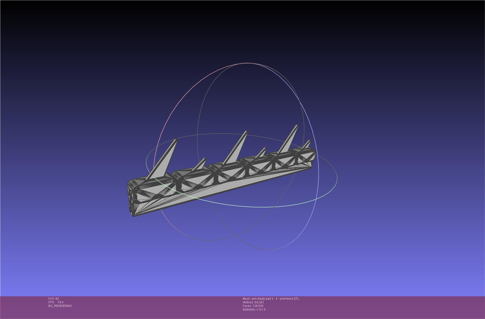 Chainsaw Man arm blade printable assembly 3D print model_44