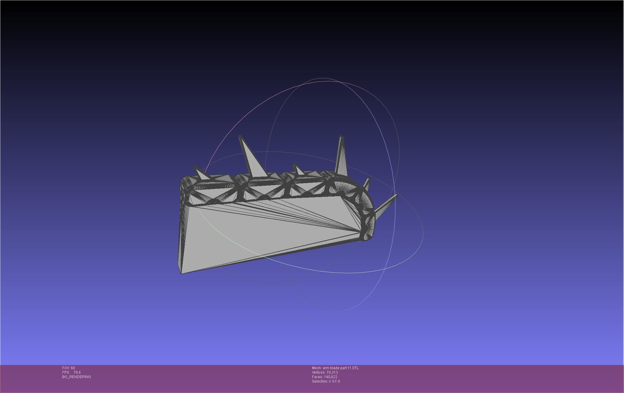 Chainsaw Man arm blade printable assembly 3D print model_81