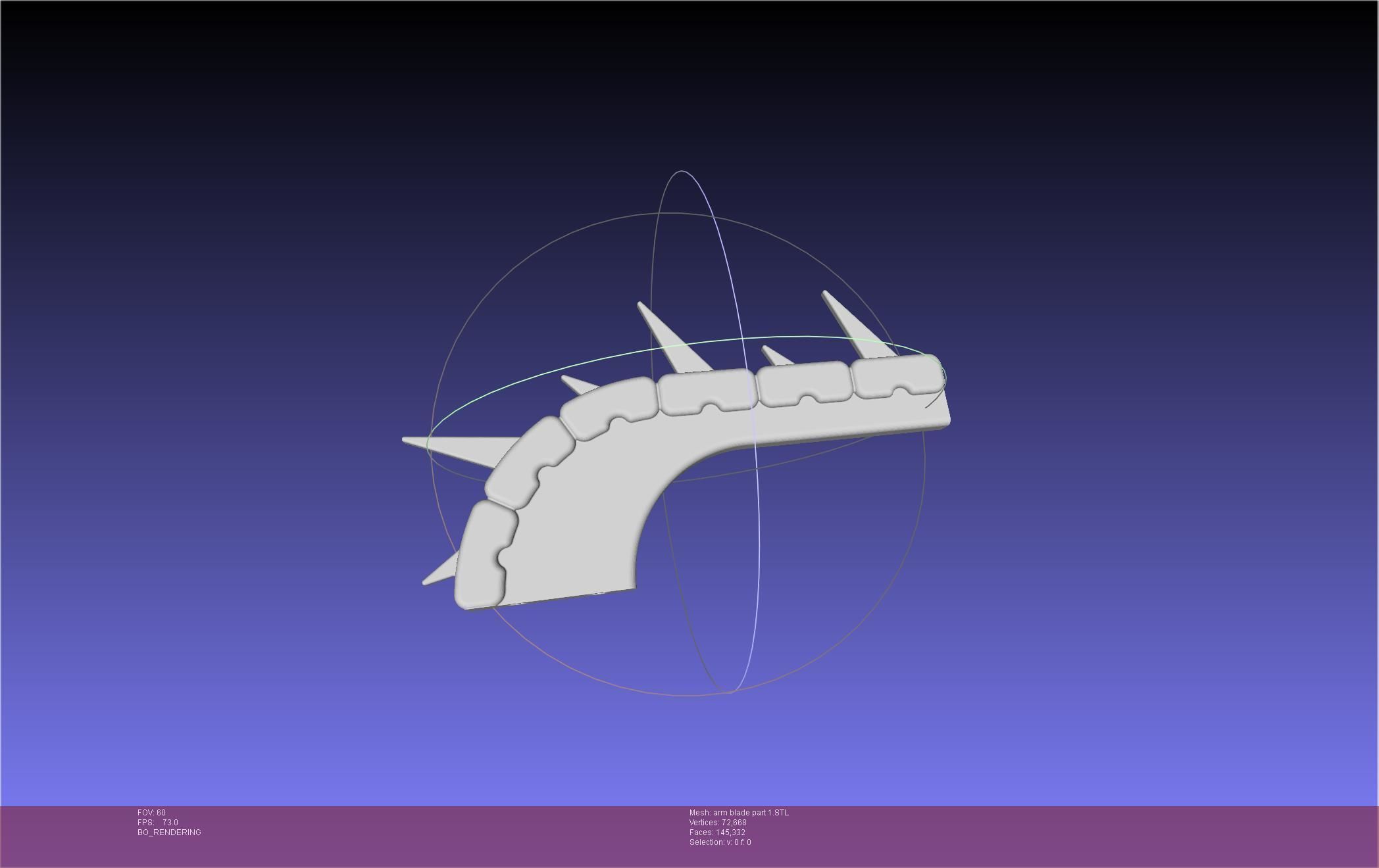 Chainsaw Man arm blade printable assembly 3D print model_21
