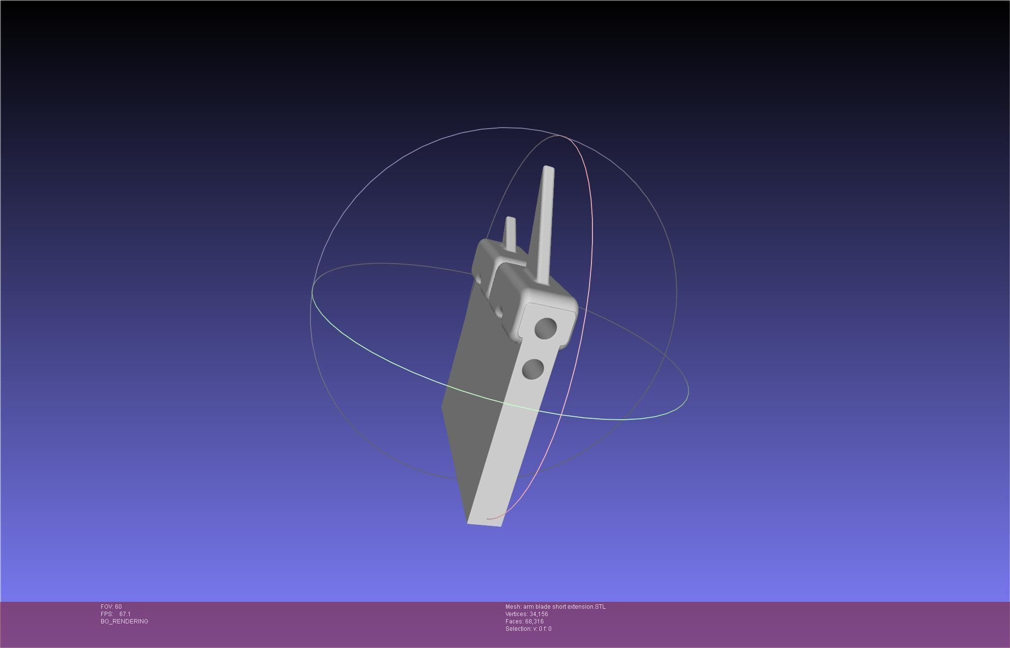 Chainsaw Man arm blade printable assembly 3D print model_93