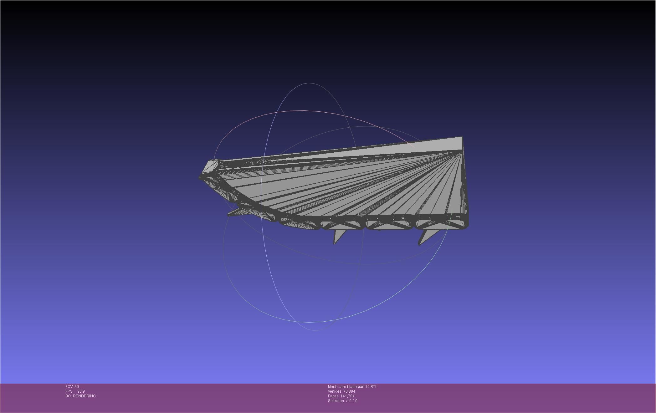 Chainsaw Man arm blade printable assembly 3D print model_90