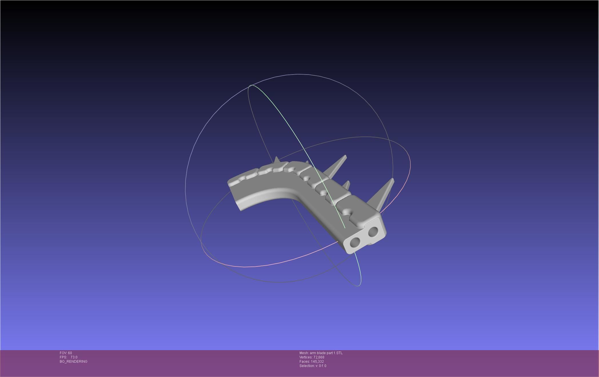 Chainsaw Man arm blade printable assembly 3D print model_24