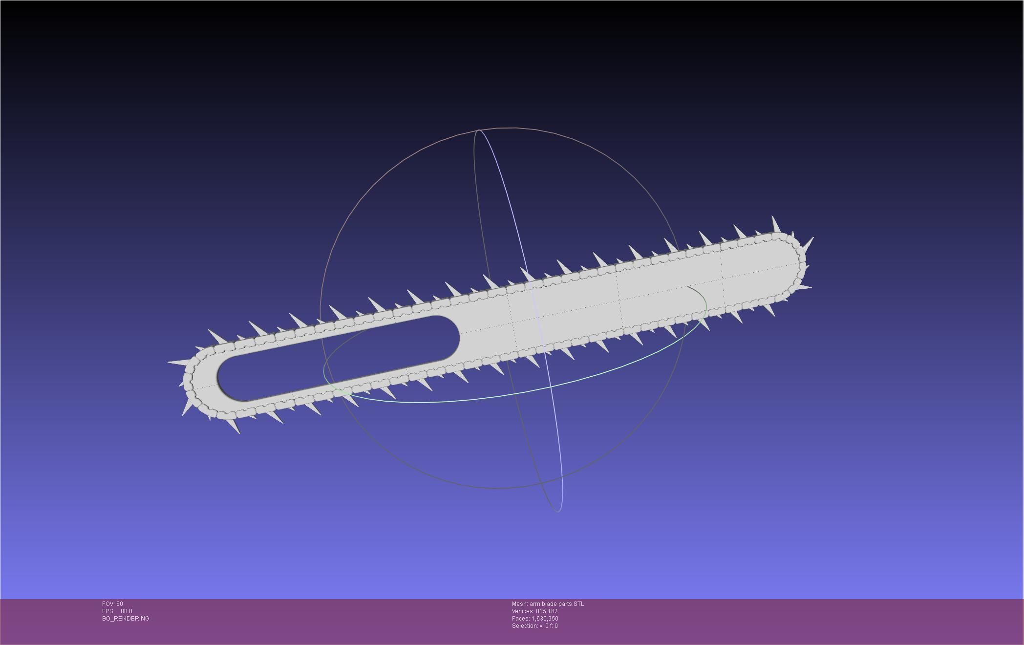 Chainsaw Man arm blade printable assembly 3D print model_15