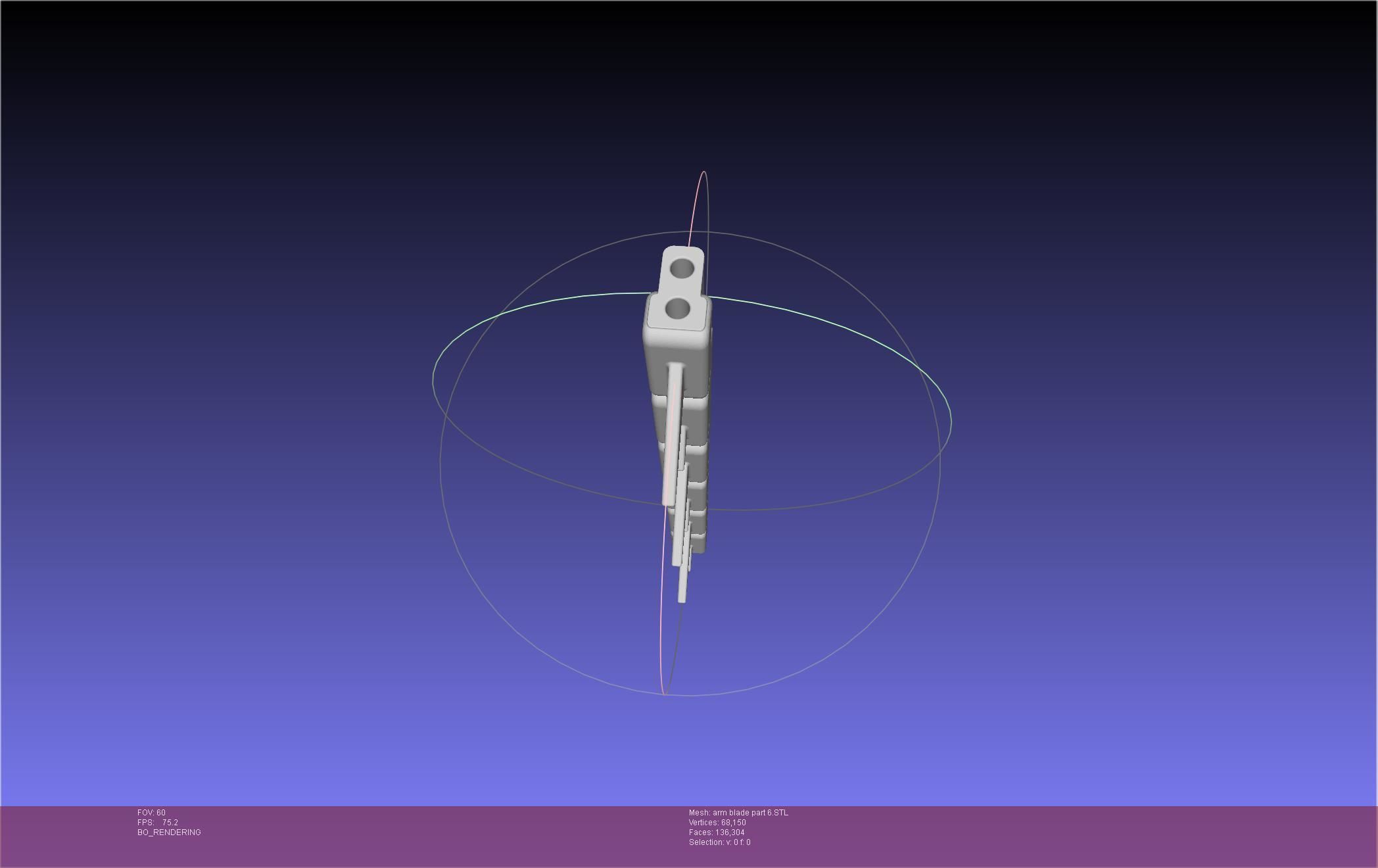Chainsaw Man arm blade printable assembly 3D print model_57