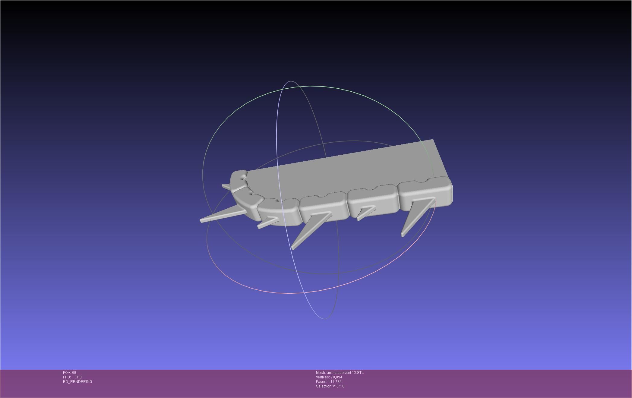 Chainsaw Man arm blade printable assembly 3D print model_84