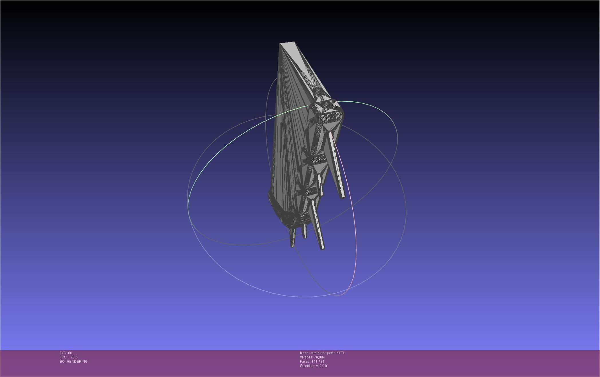 Chainsaw Man arm blade printable assembly 3D print model_89