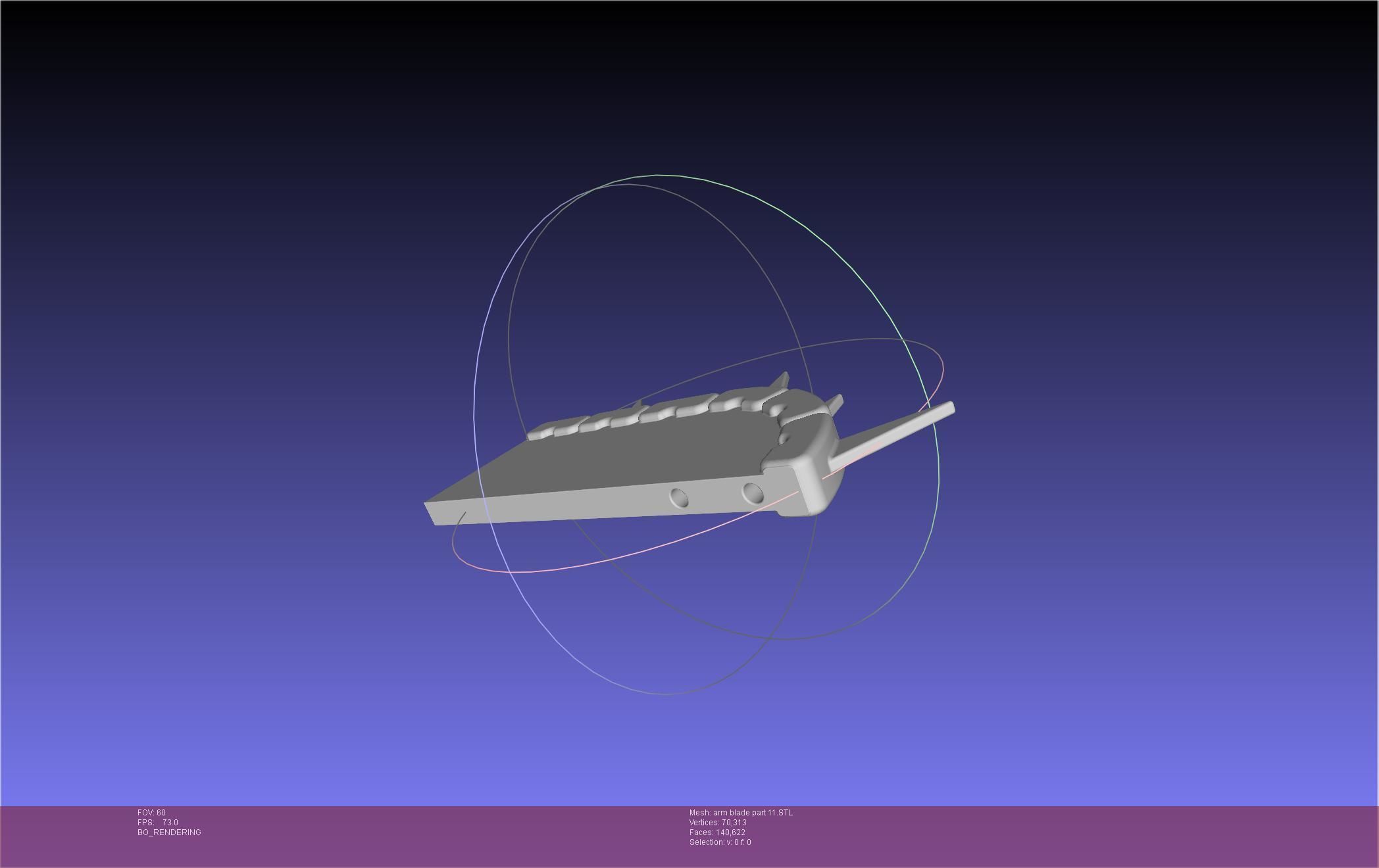 Chainsaw Man arm blade printable assembly 3D print model_78