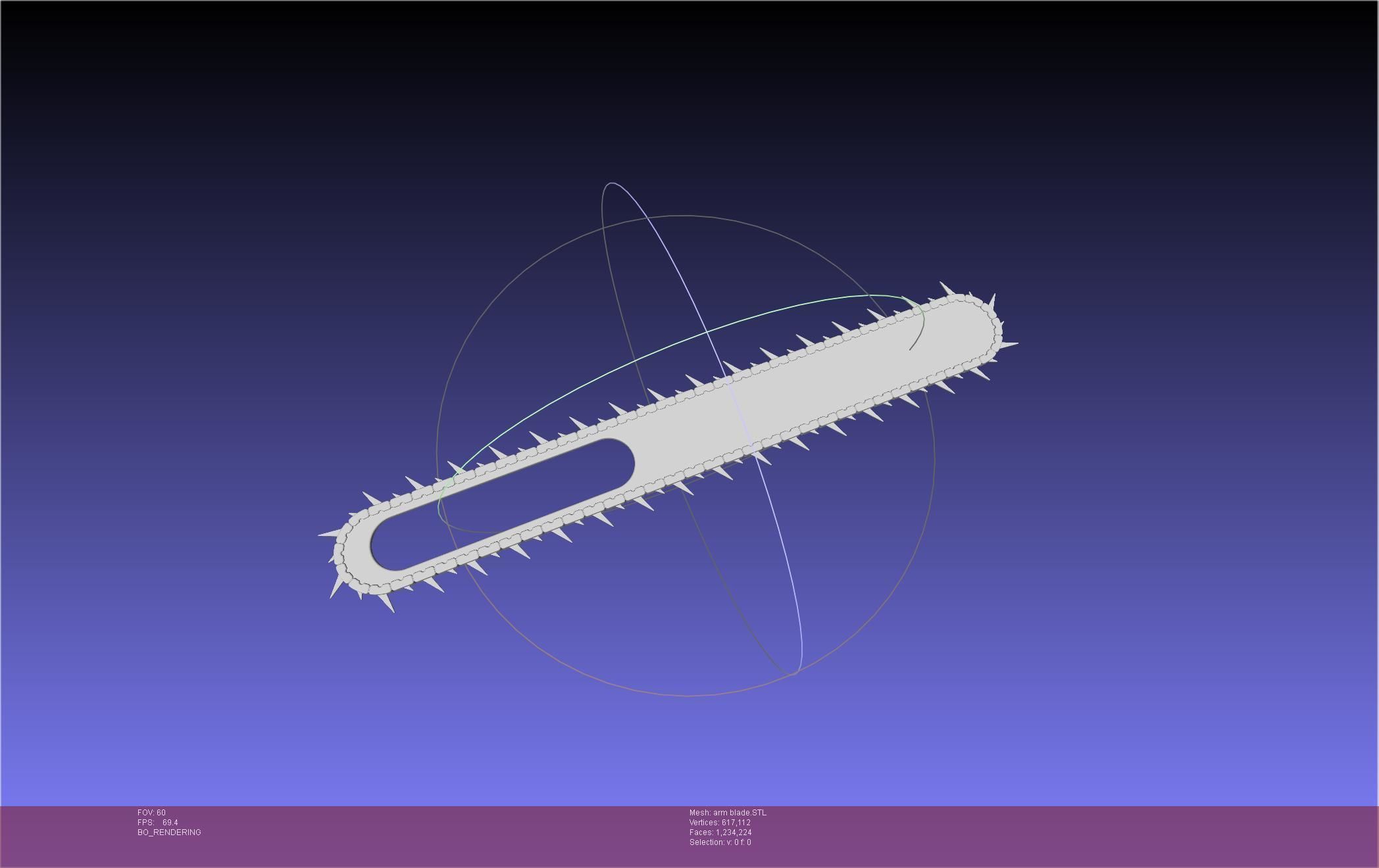 Chainsaw Man arm blade printable assembly 3D print model_4