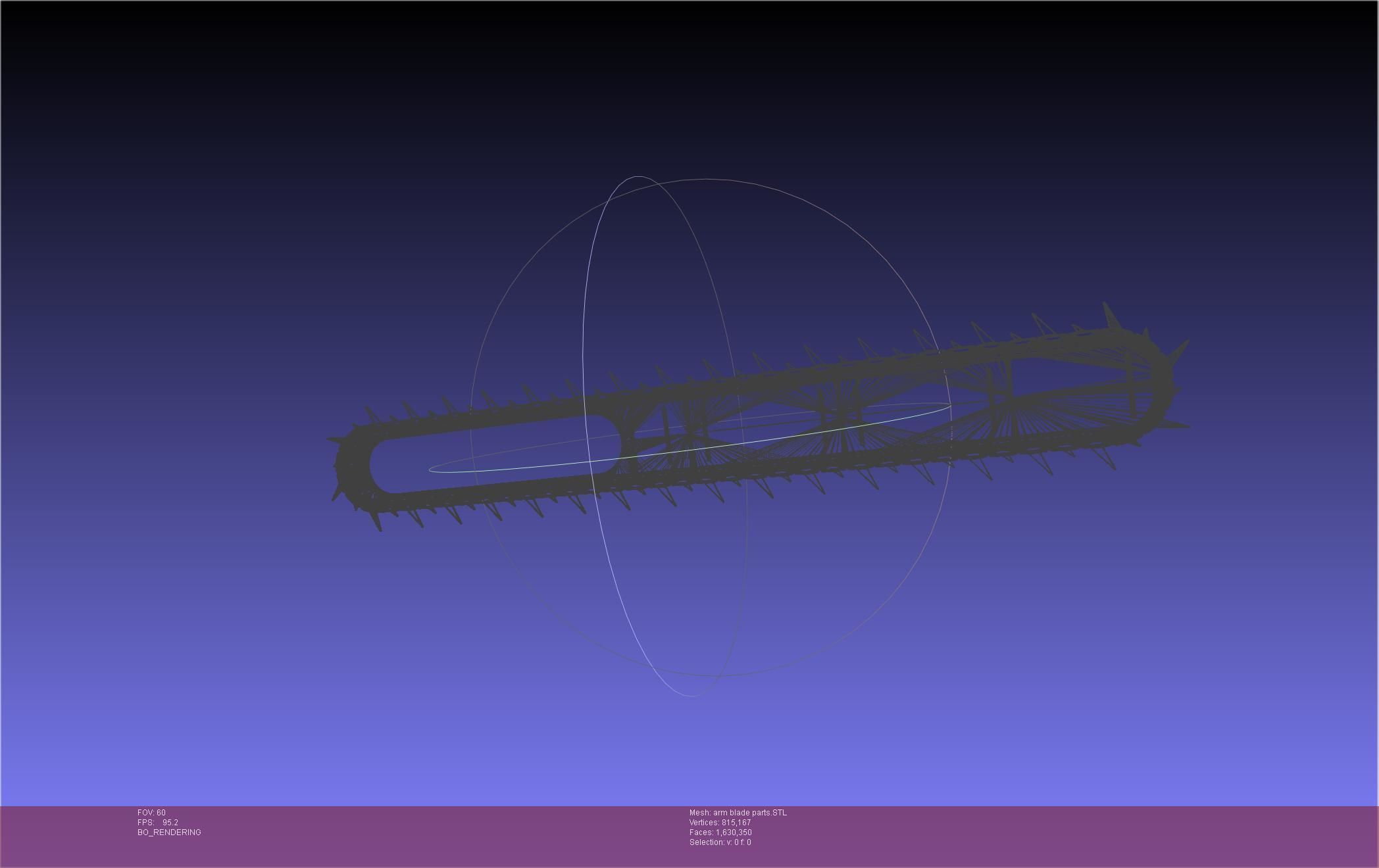 Chainsaw Man arm blade printable assembly 3D print model_19