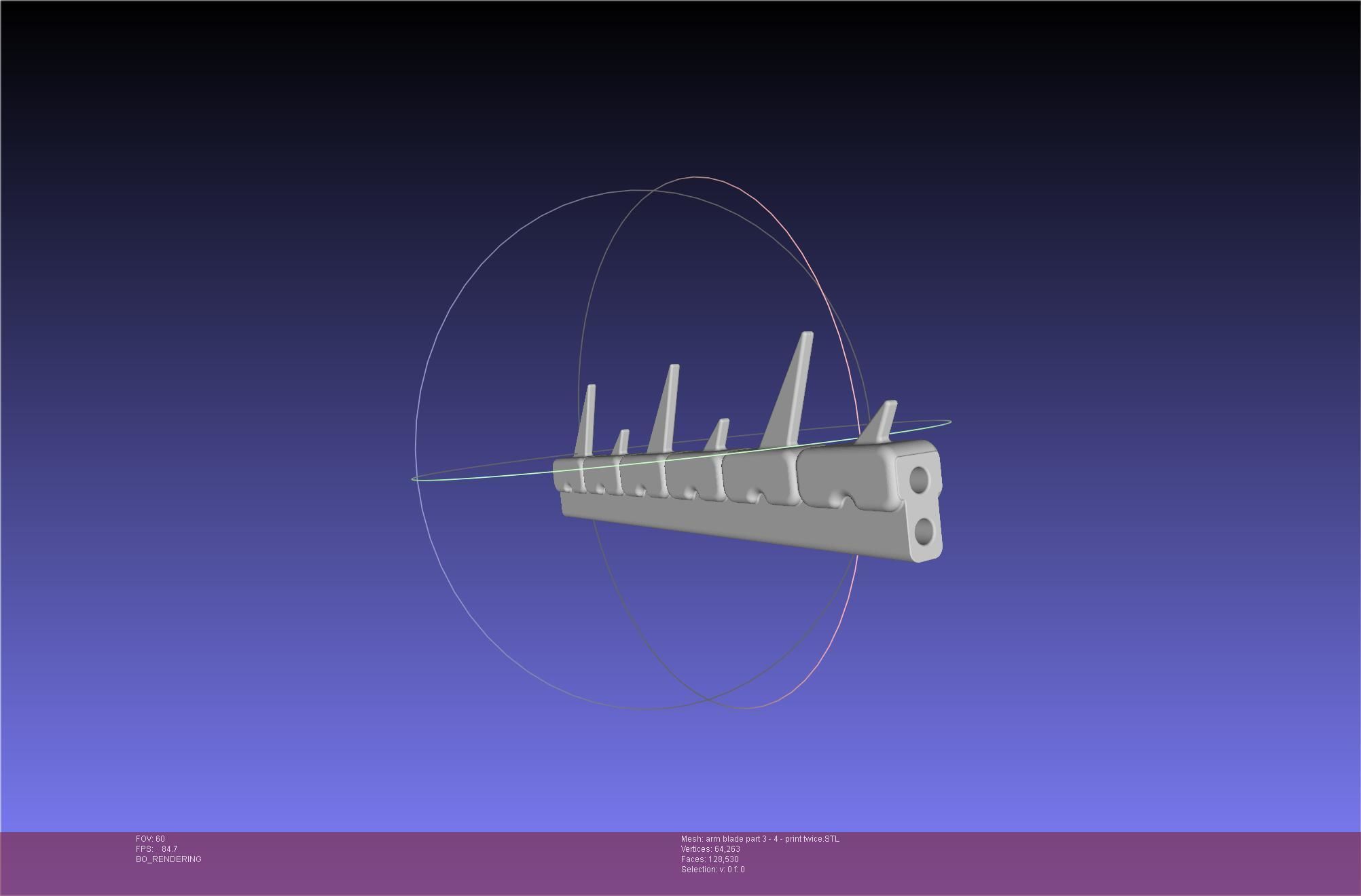 Chainsaw Man arm blade printable assembly 3D print model_40
