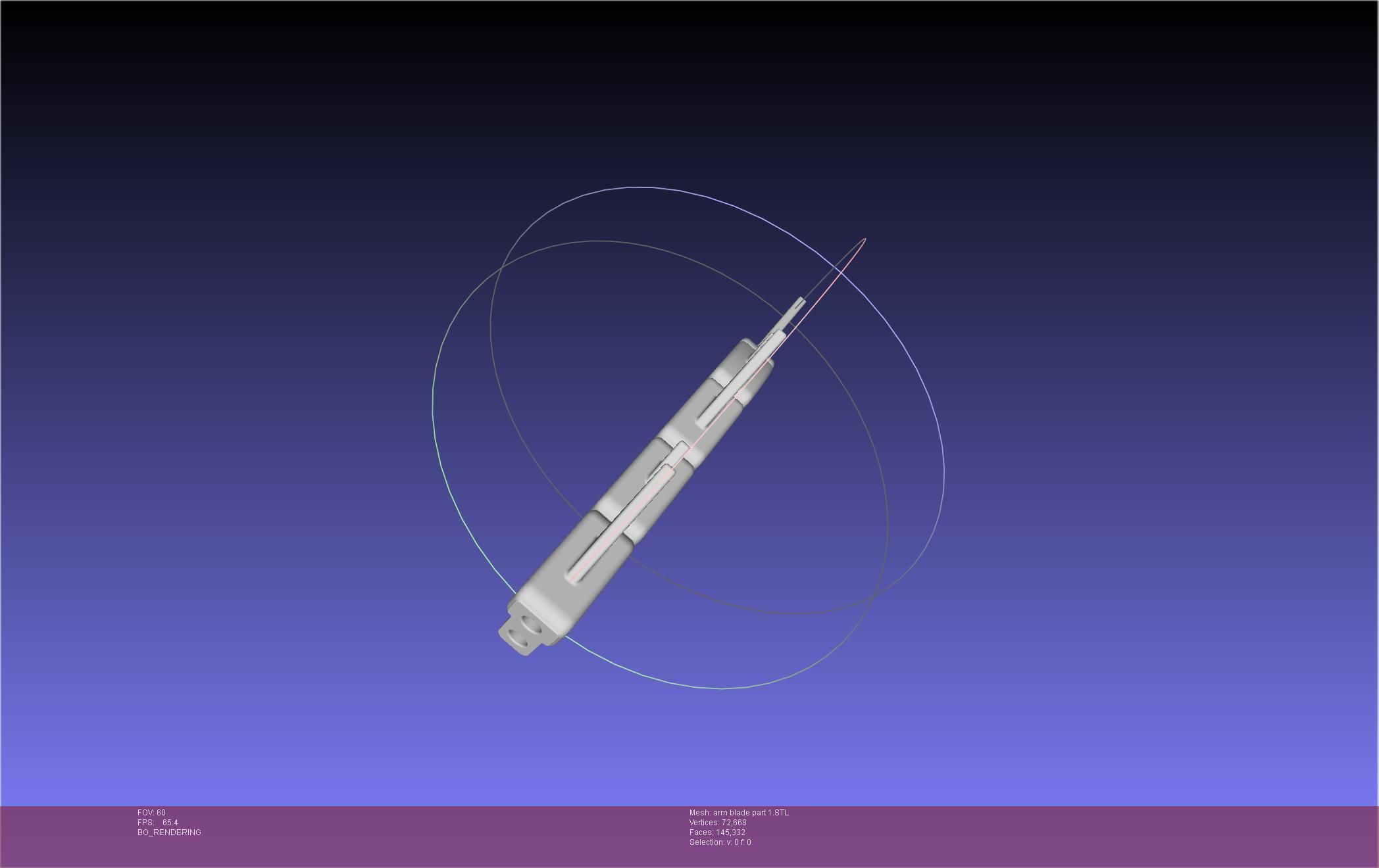 Chainsaw Man arm blade printable assembly 3D print model_25
