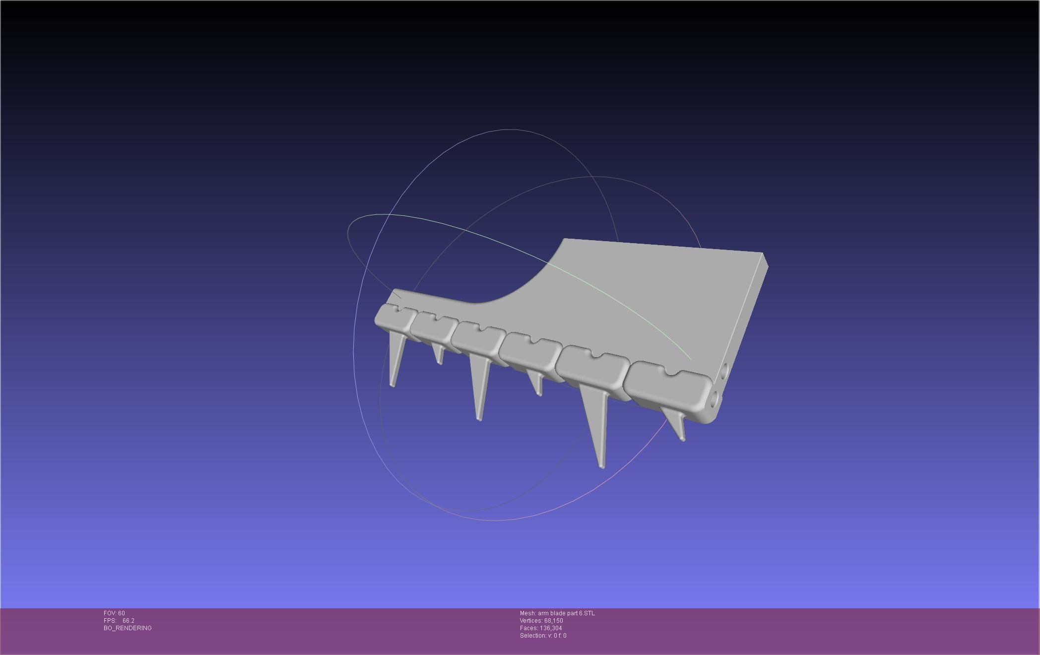 Chainsaw Man arm blade printable assembly 3D print model_60