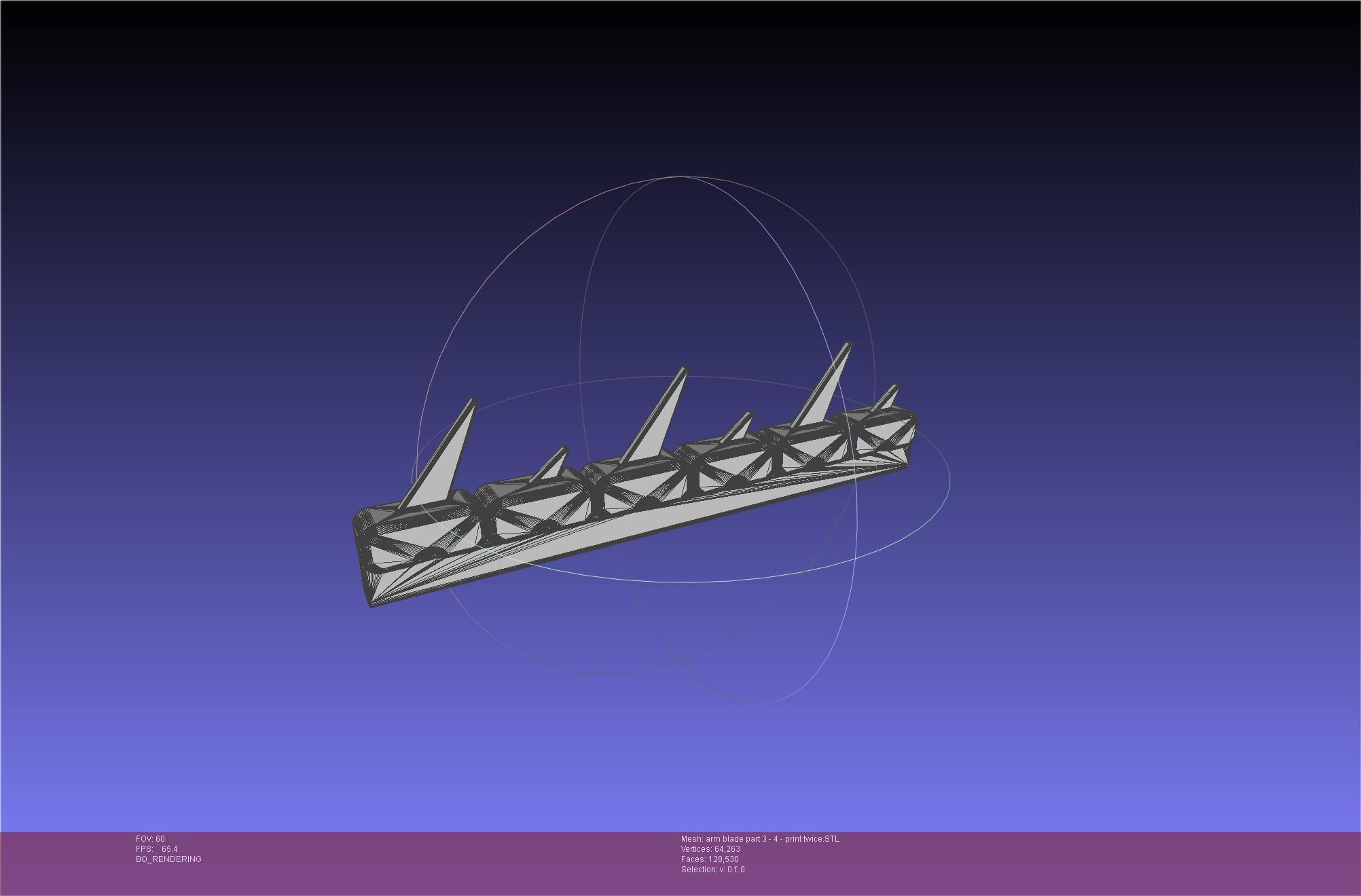 Chainsaw Man arm blade printable assembly 3D print model_43