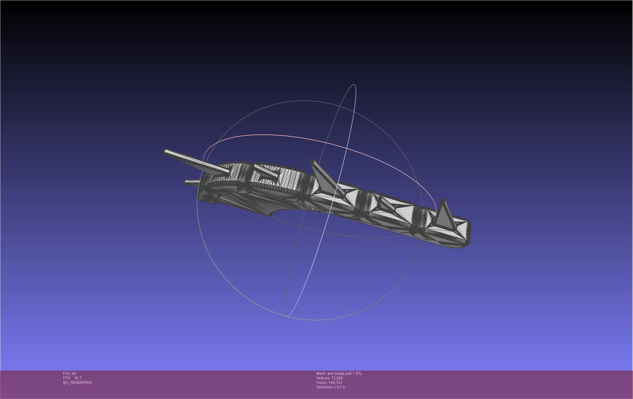 Chainsaw Man arm blade printable assembly 3D print model_29