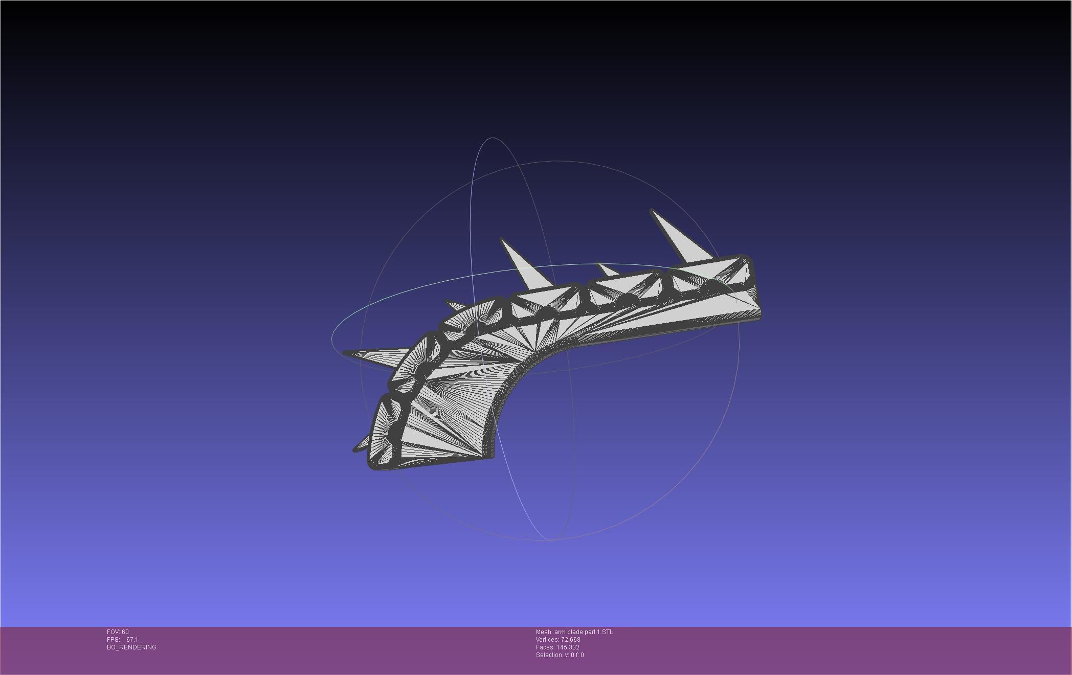 Chainsaw Man arm blade printable assembly 3D print model_26