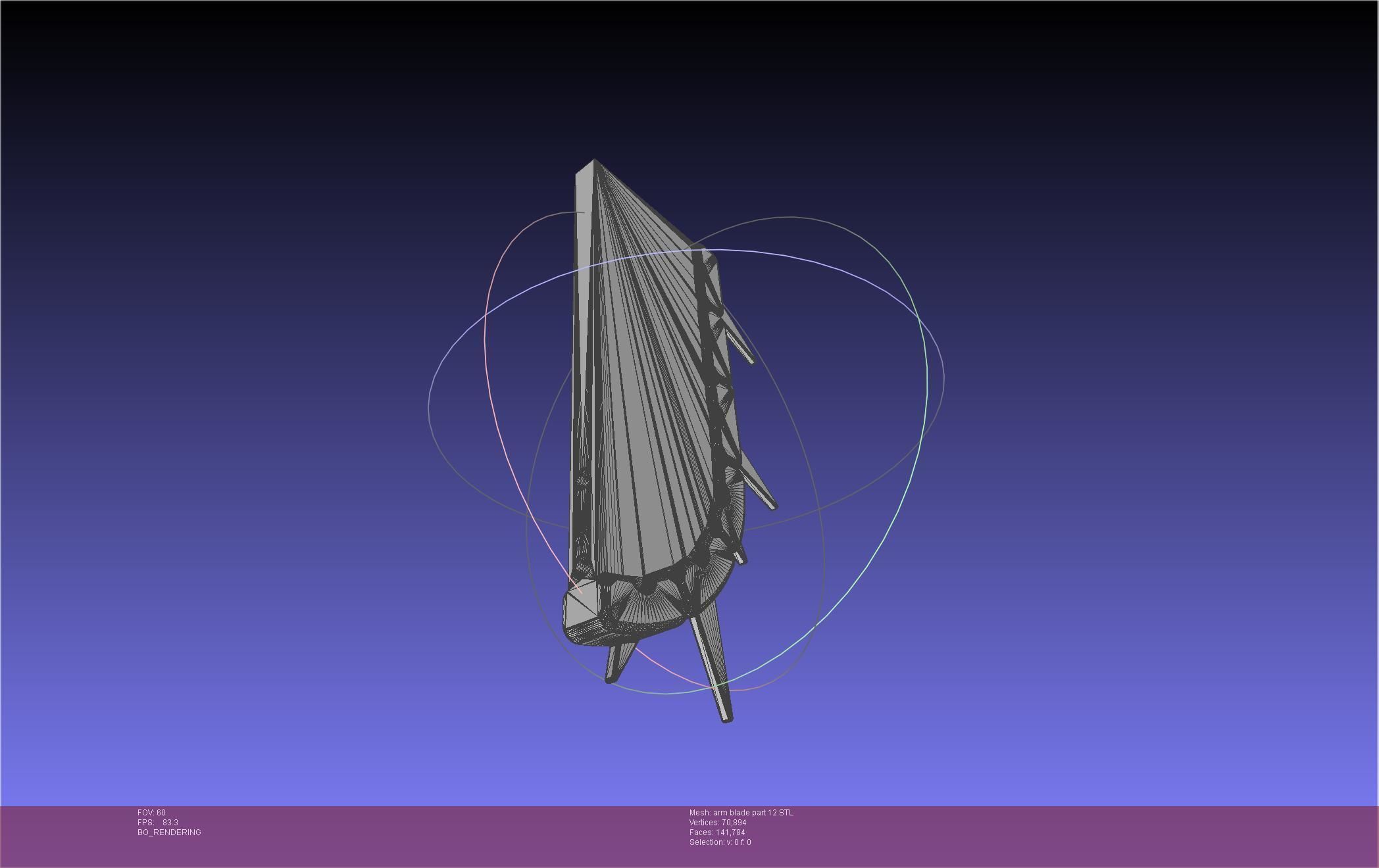 Chainsaw Man arm blade printable assembly 3D print model_87