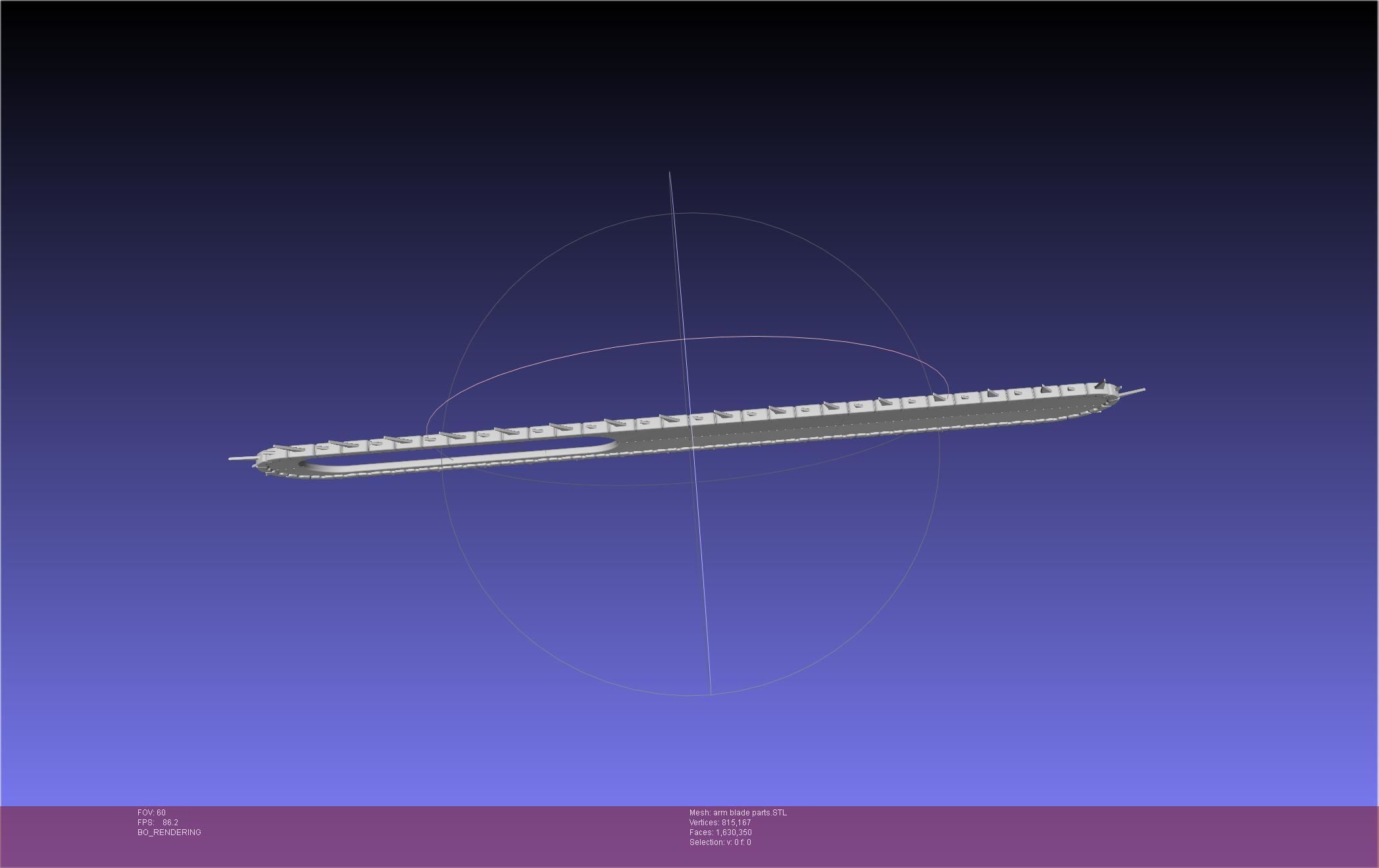 Chainsaw Man arm blade printable assembly 3D print model_16
