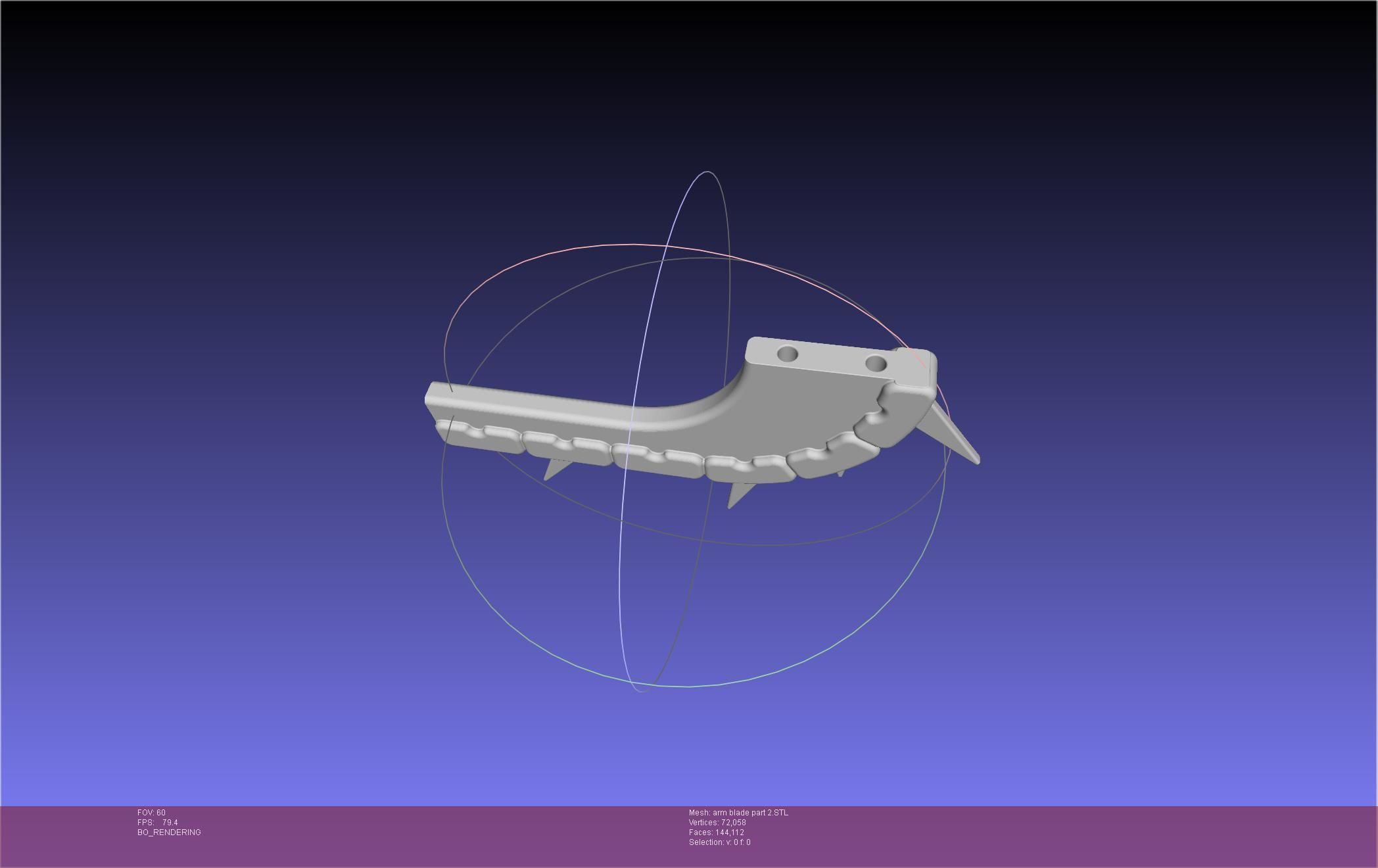Chainsaw Man arm blade printable assembly 3D print model_36