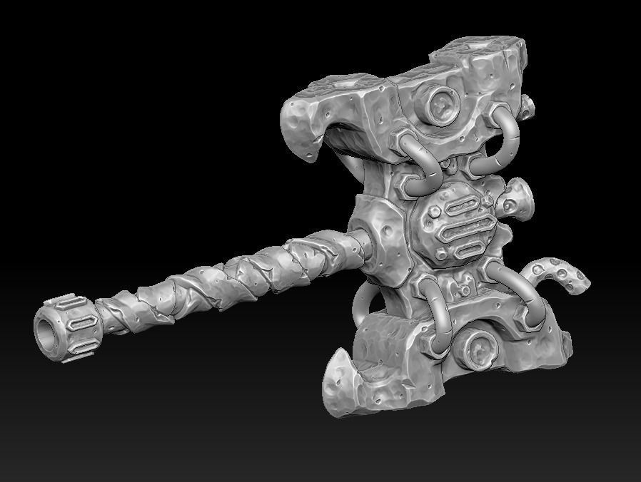 Brute forge hammer 3d print 3D print model_9