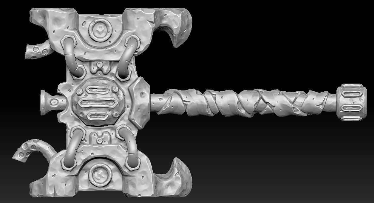 Brute forge hammer 3d print 3D print model_6