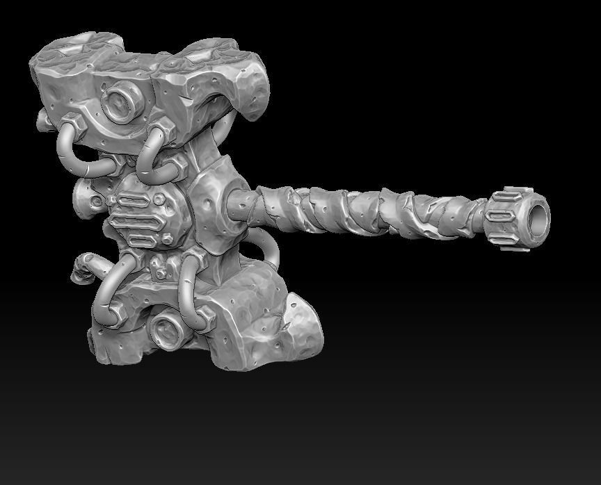 Brute forge hammer 3d print 3D print model_8