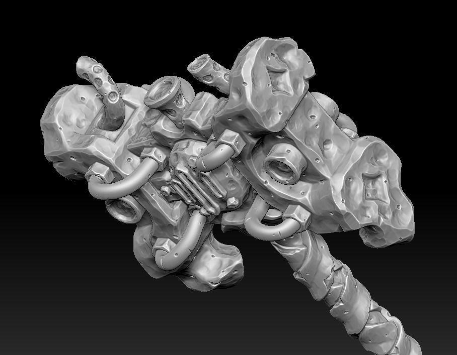 Brute forge hammer 3d print 3D print model_7