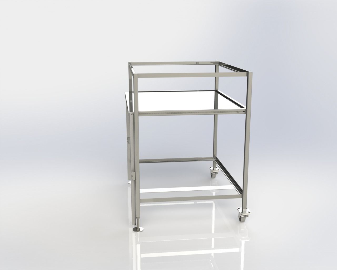 Stainless Steel Rack TES VERSION 3D model_8