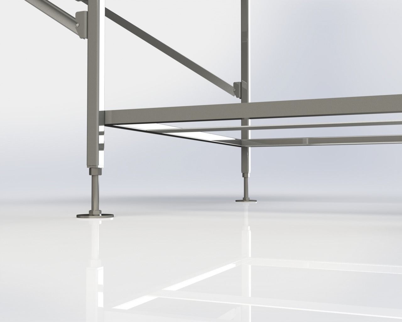 Stainless Steel Rack TES VERSION 3D model_6