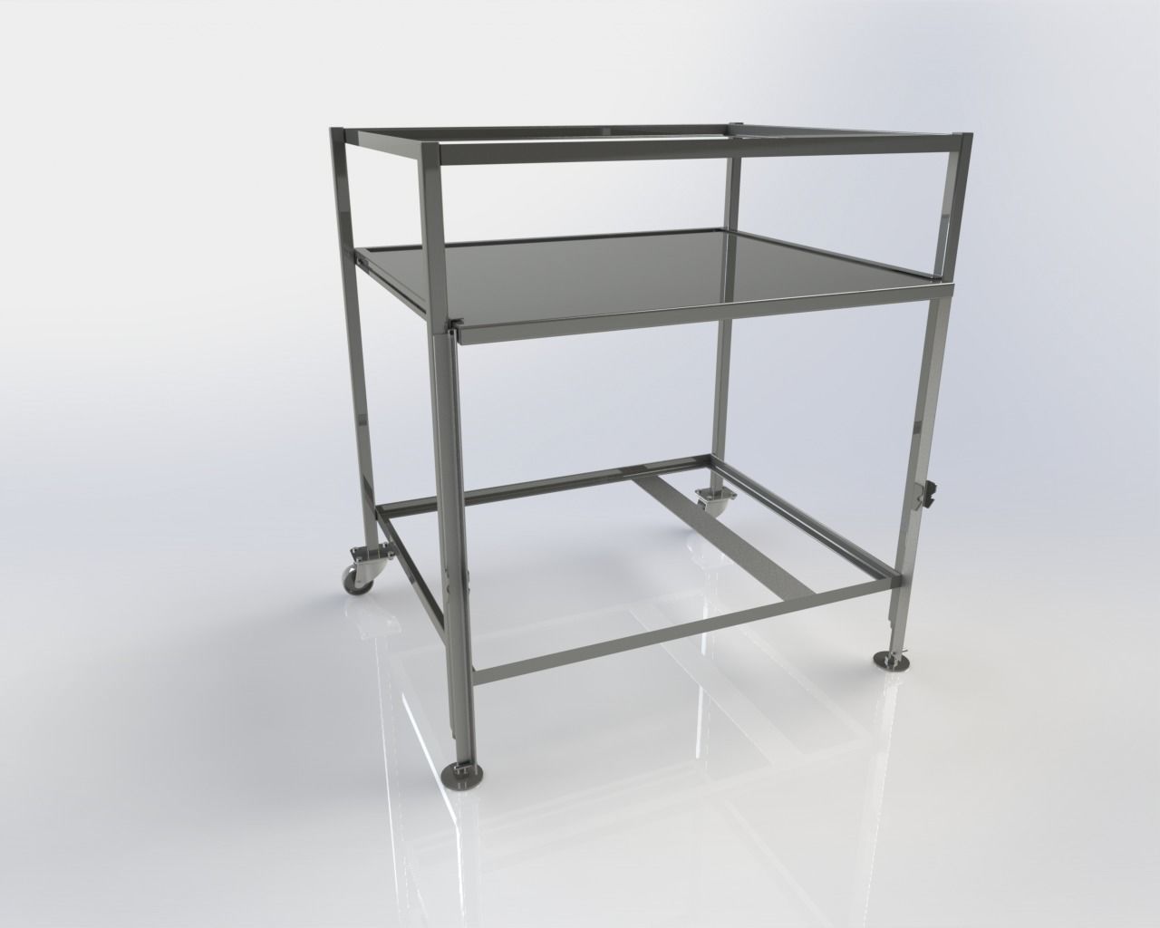 Stainless Steel Rack TES VERSION 3D model_10